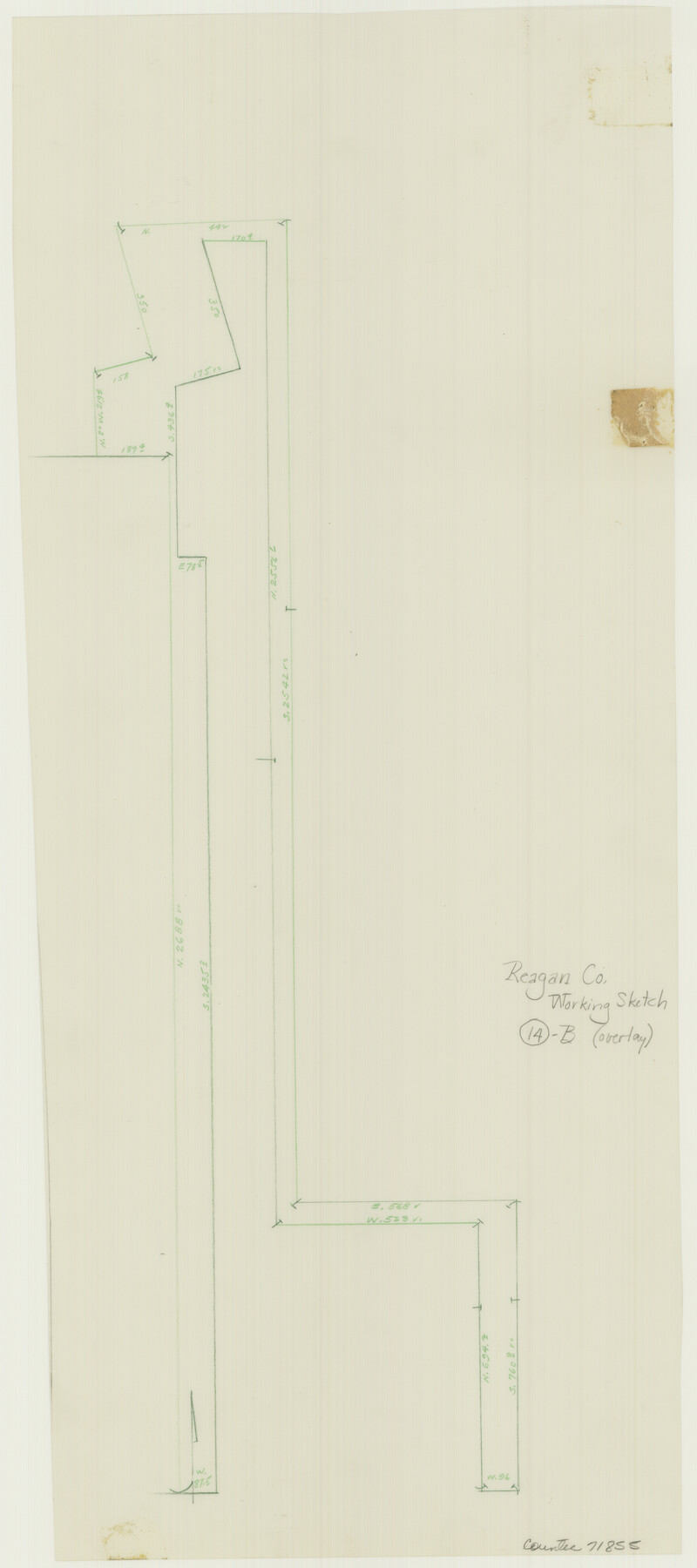 71855, Reagan County Working Sketch 14b, General Map Collection