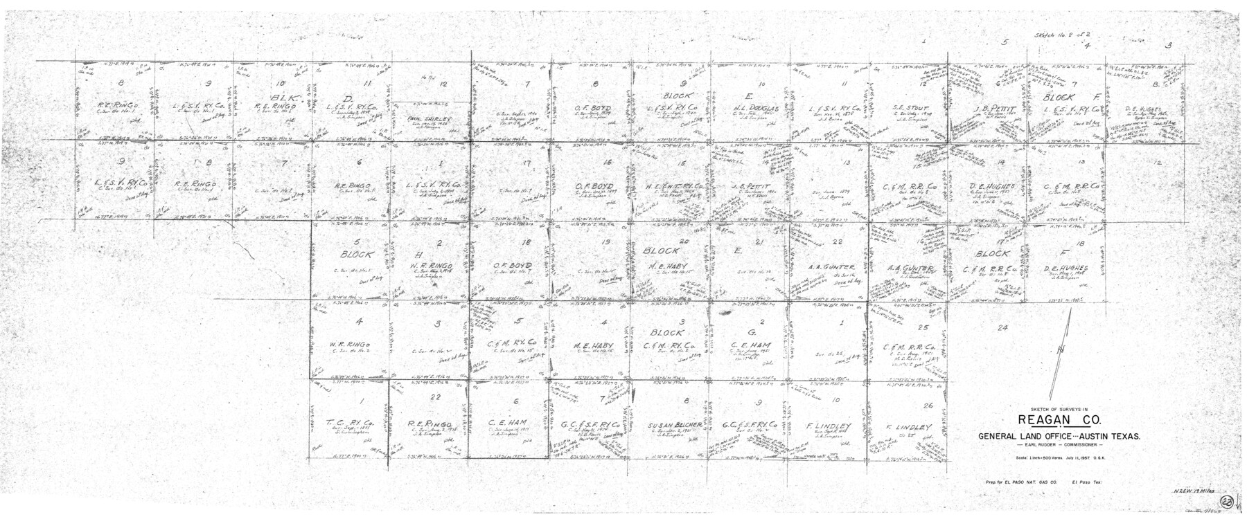 71865, Reagan County Working Sketch 23, General Map Collection