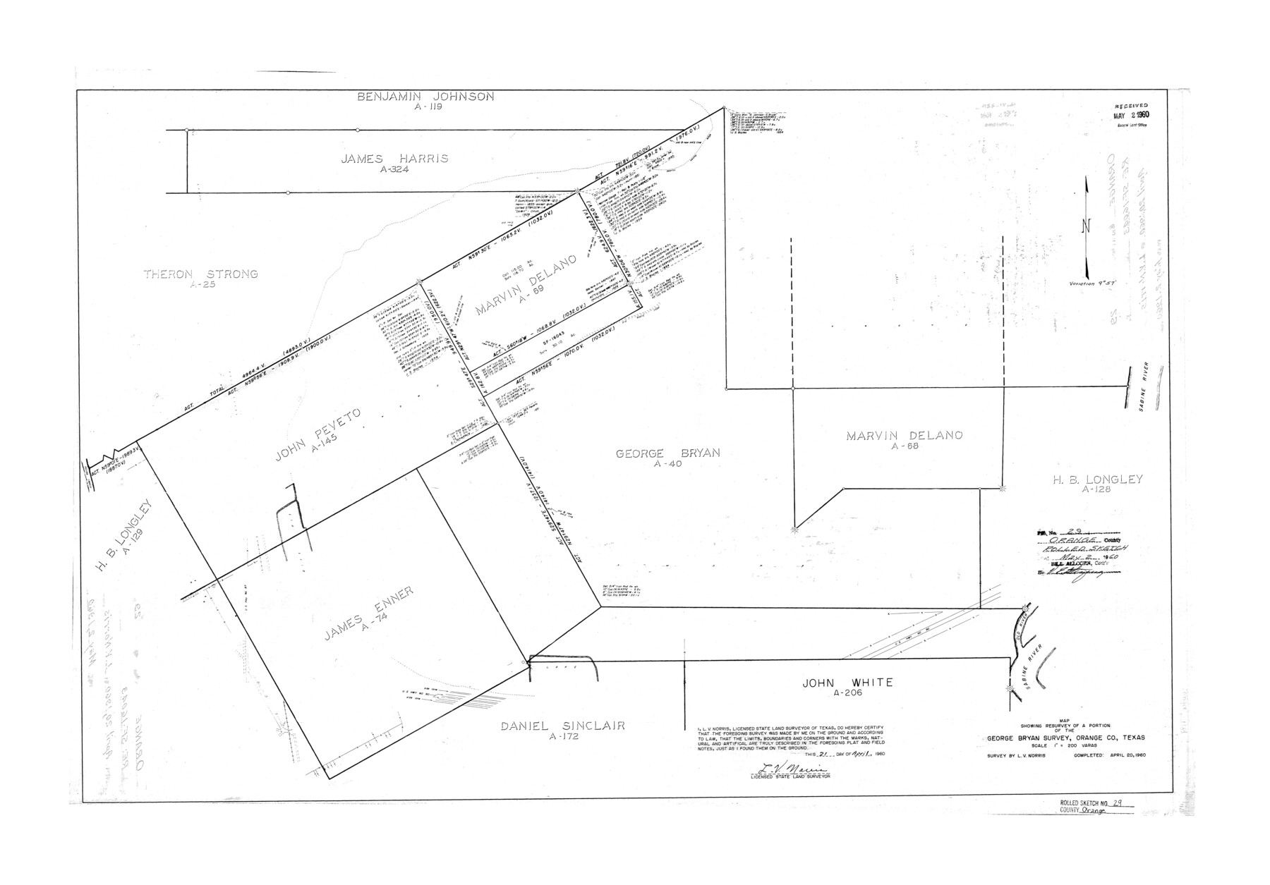 7187, Orange County Rolled Sketch 29, General Map Collection