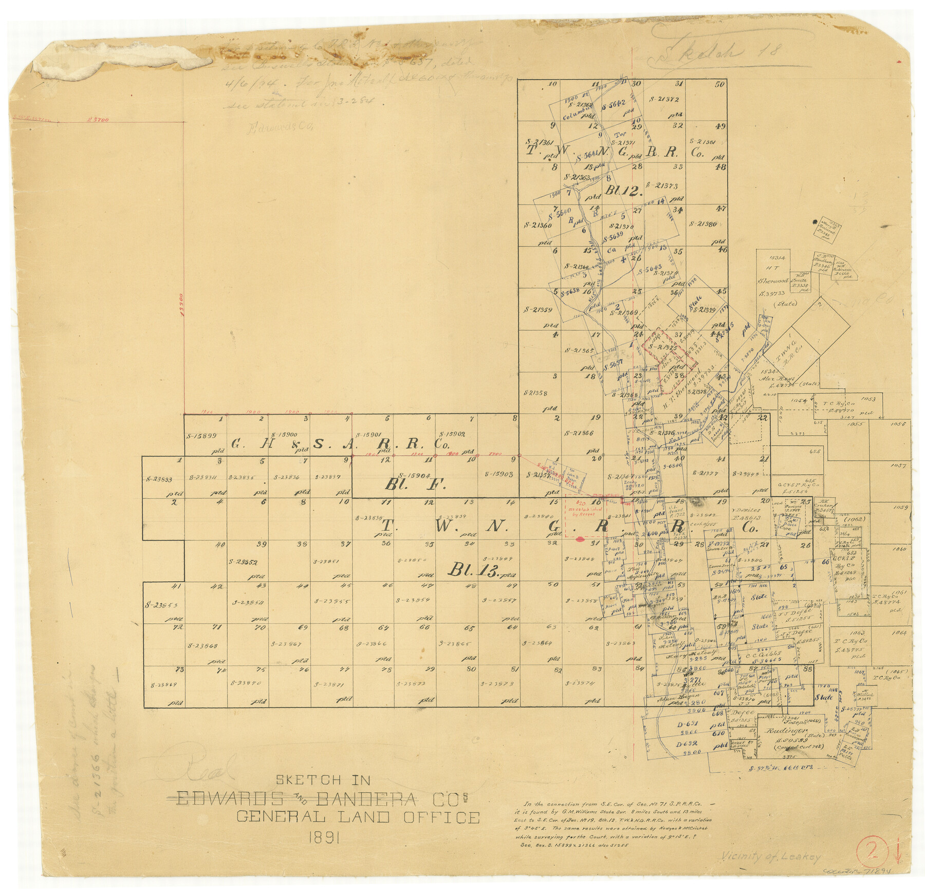 71894, Real County Working Sketch 2, General Map Collection