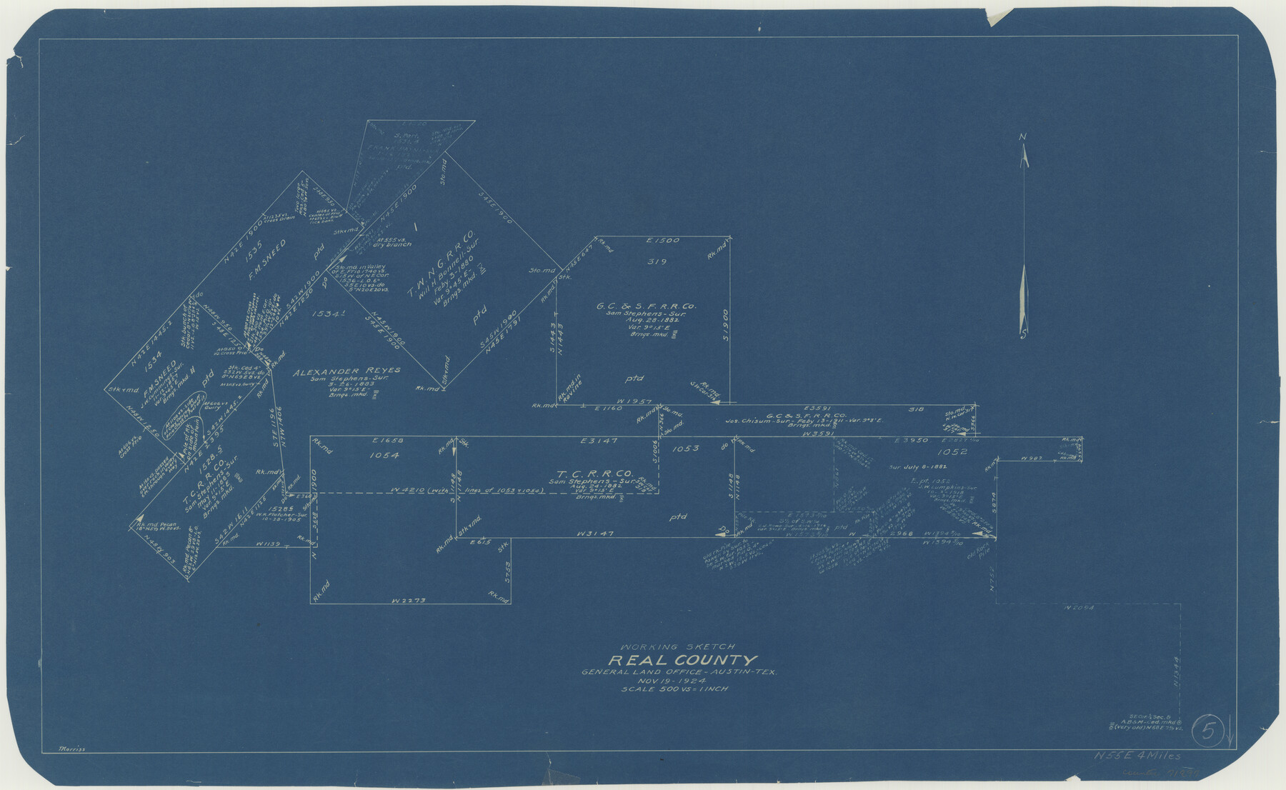 71897, Real County Working Sketch 5, General Map Collection