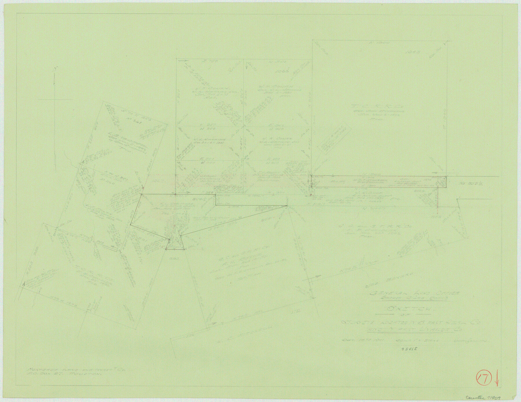 71909, Real County Working Sketch 17, General Map Collection