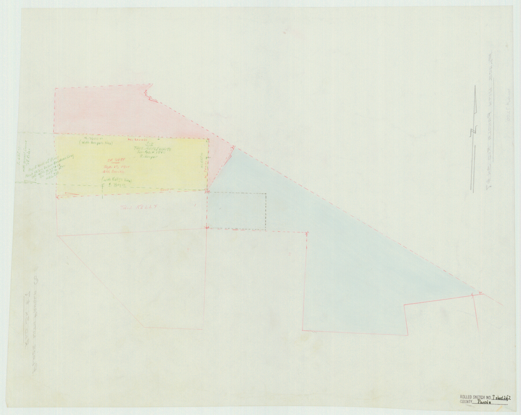 7200, Panola County Rolled Sketch 7, General Map Collection