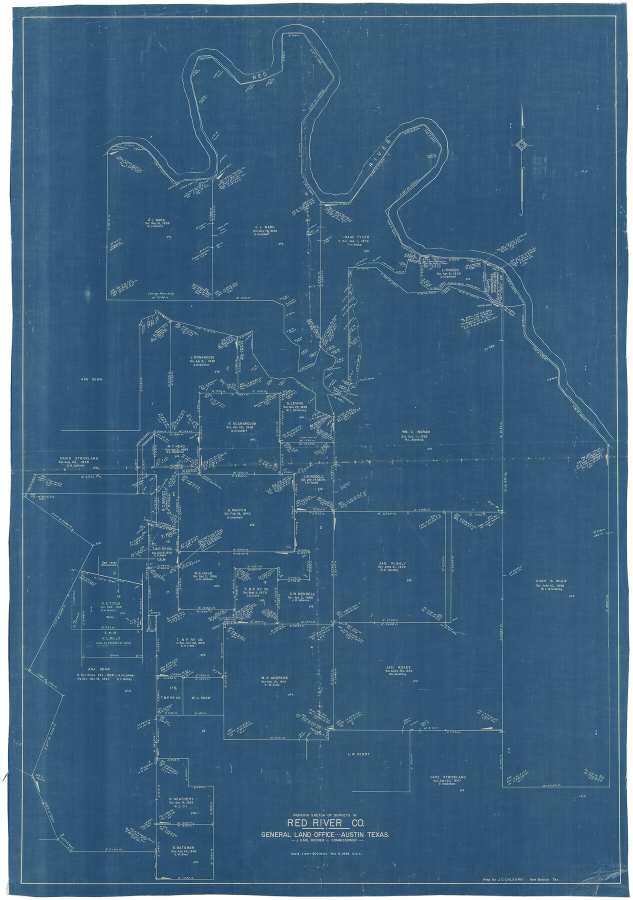 72002, Red River County Working Sketch 19, General Map Collection
