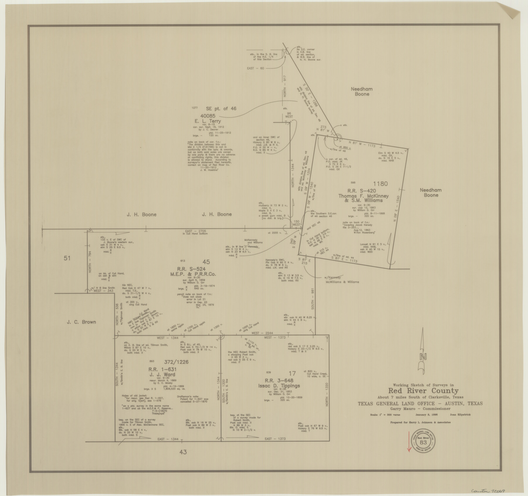 72069, Red River County Working Sketch 83, General Map Collection