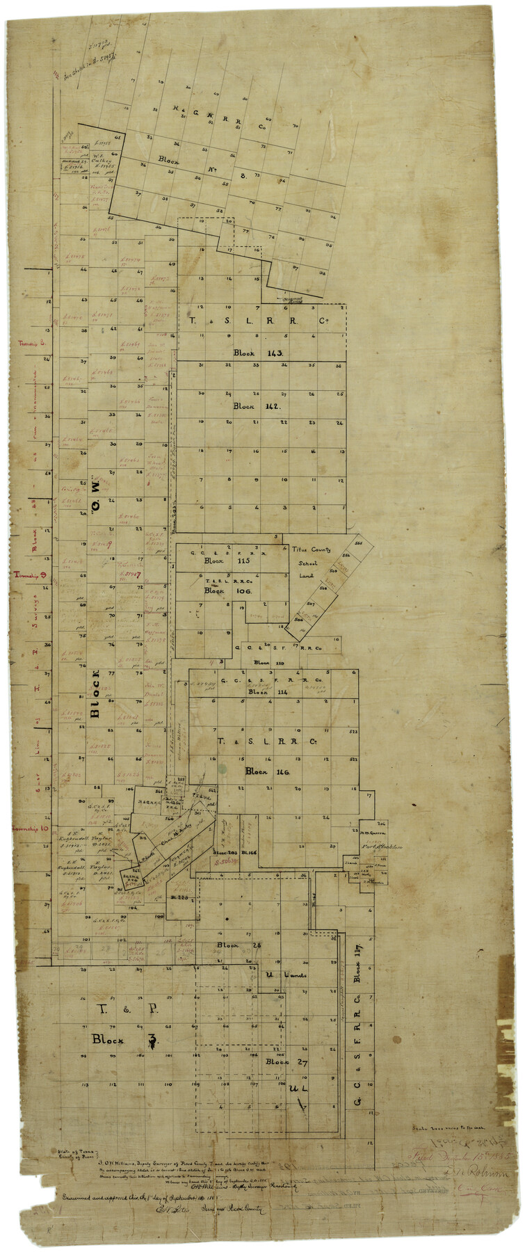 7208, Pecos County Rolled Sketch 19 1/2, General Map Collection
