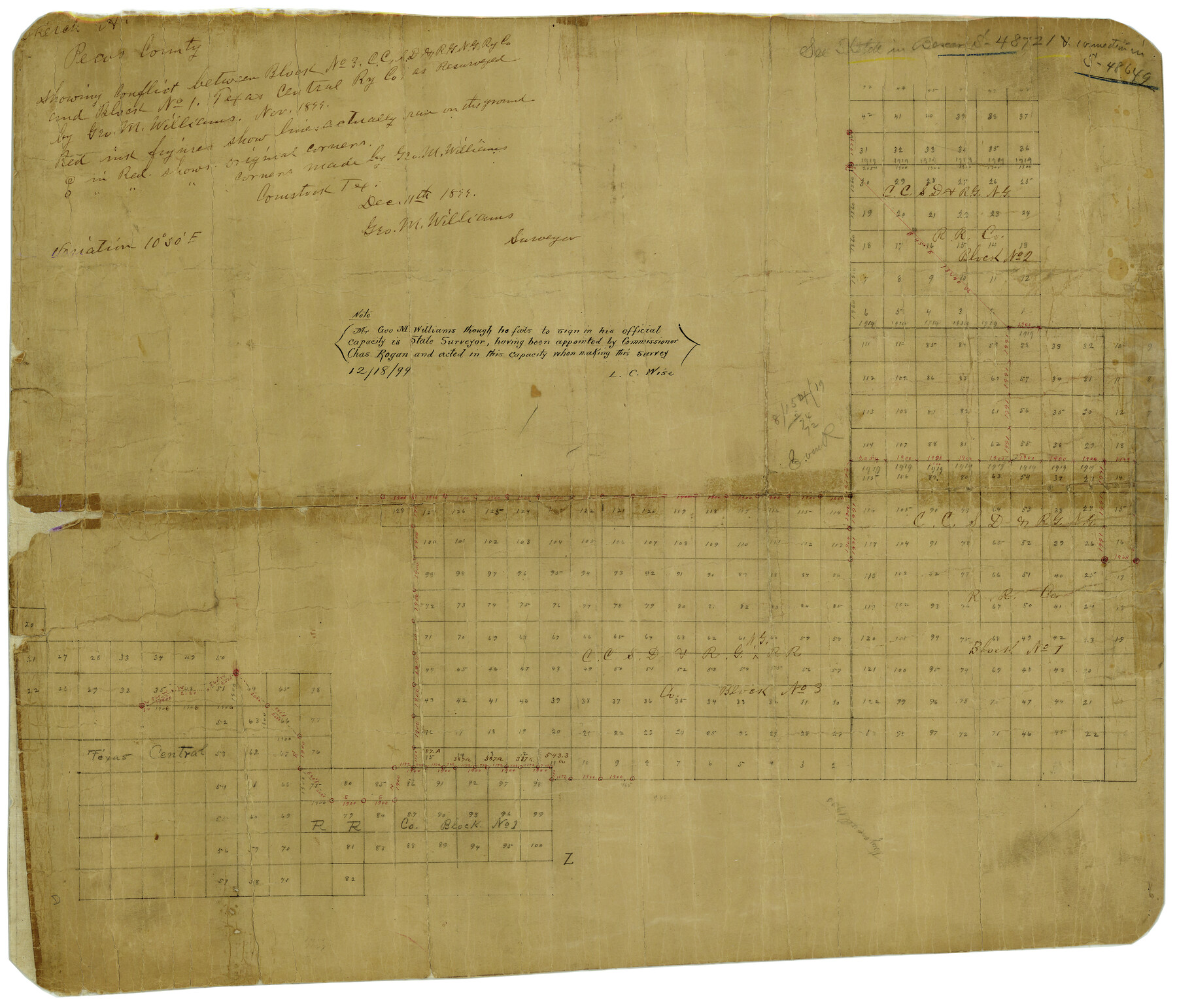 7211, Pecos County Rolled Sketch 26, General Map Collection
