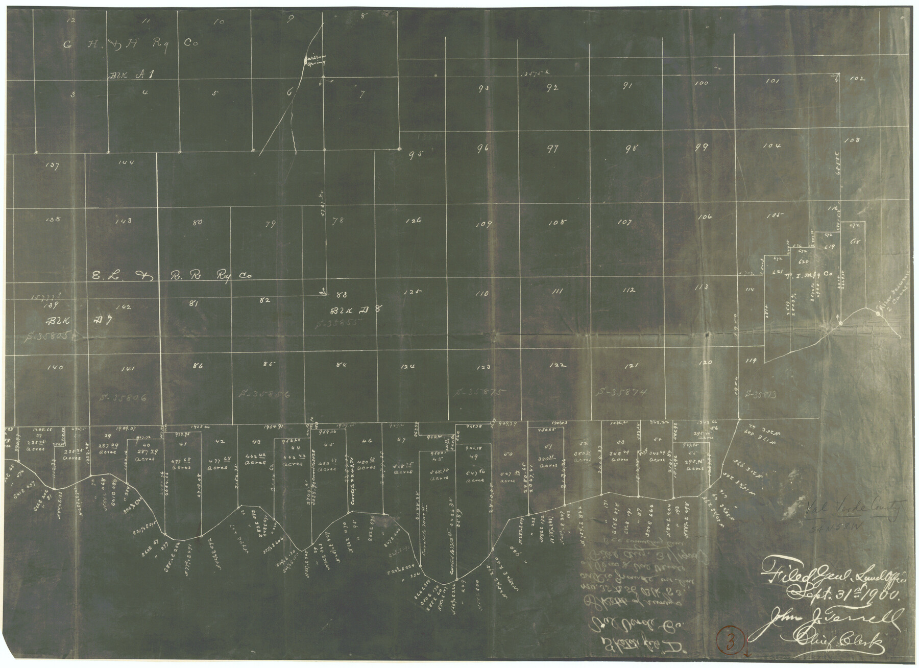 72138, Val Verde County Working Sketch 3, General Map Collection