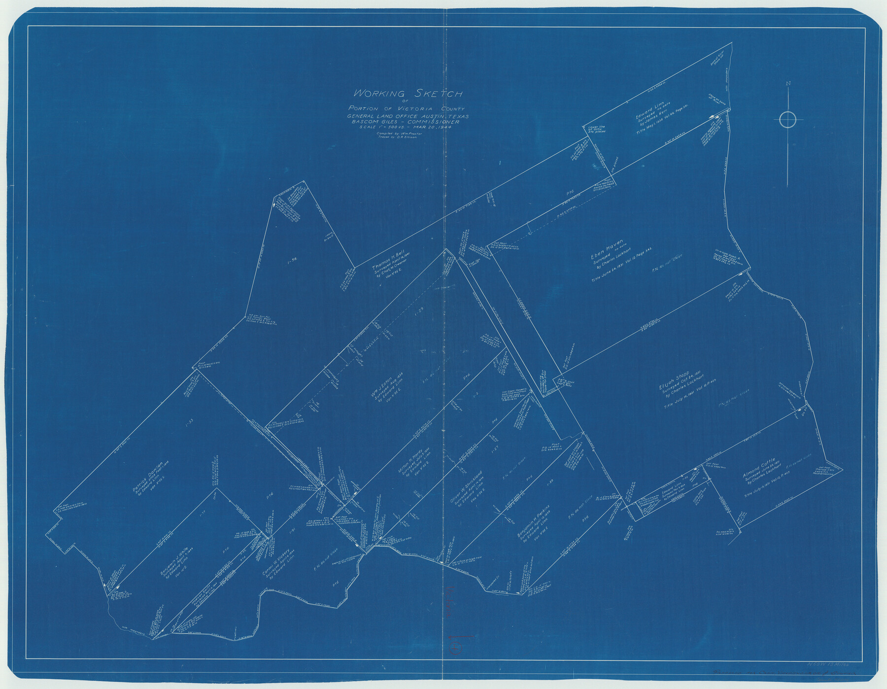 72274, Victoria County Working Sketch 4, General Map Collection