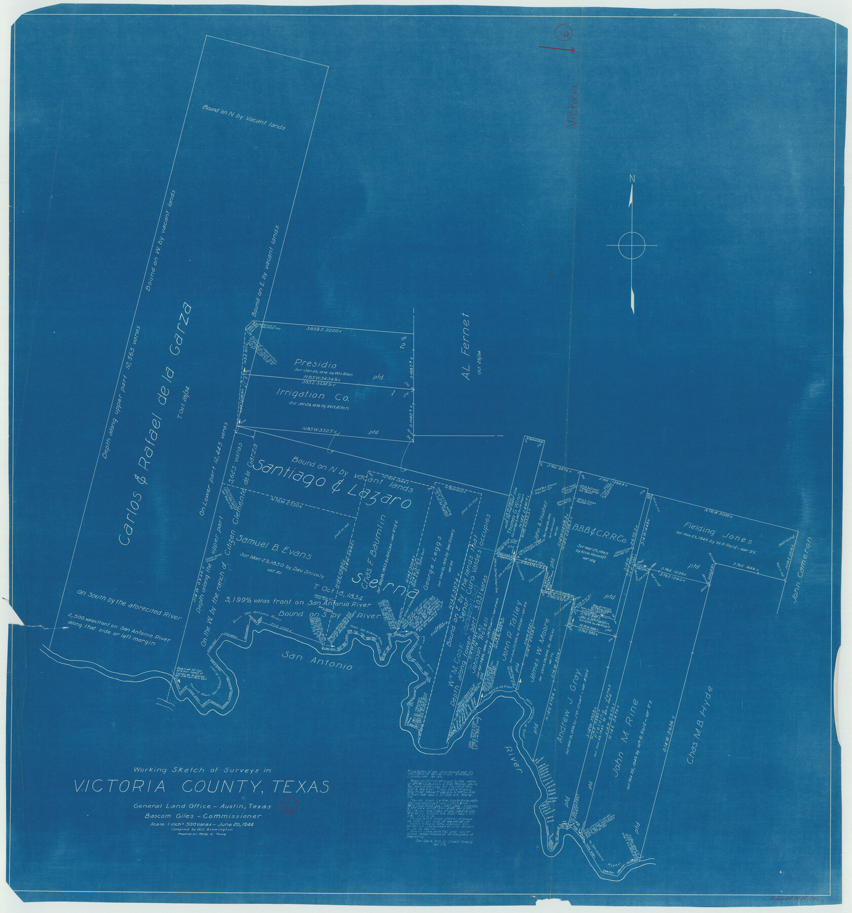 72276, Victoria County Working Sketch 6, General Map Collection