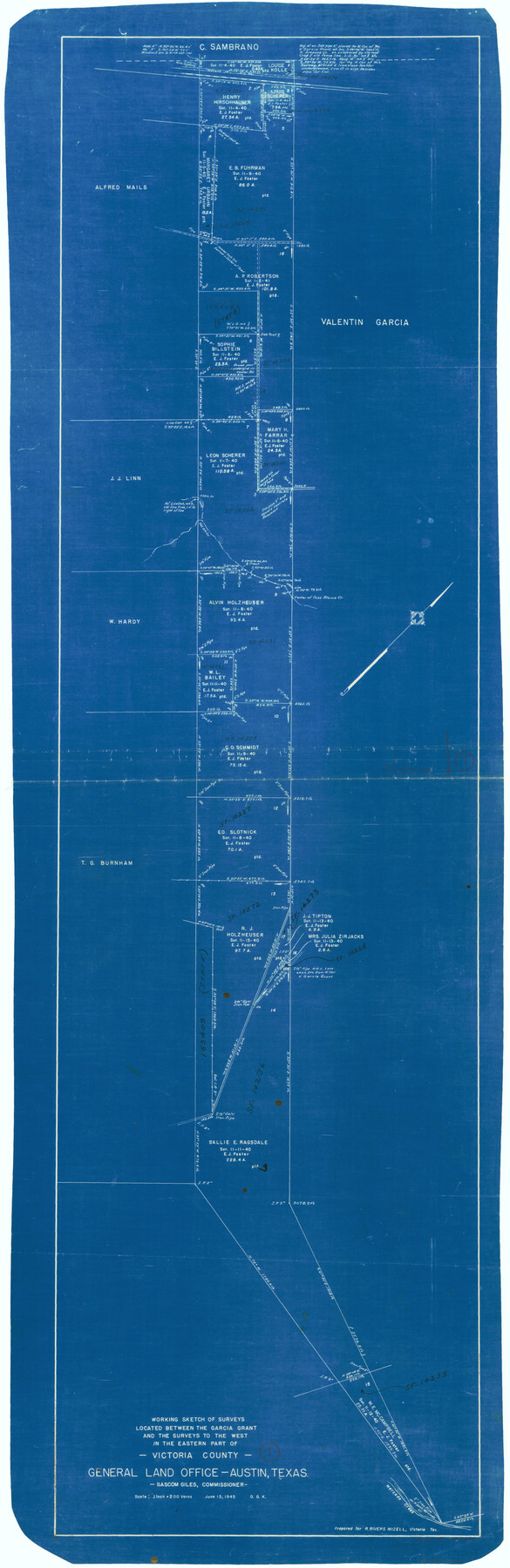 72277, Victoria County Working Sketch 7, General Map Collection