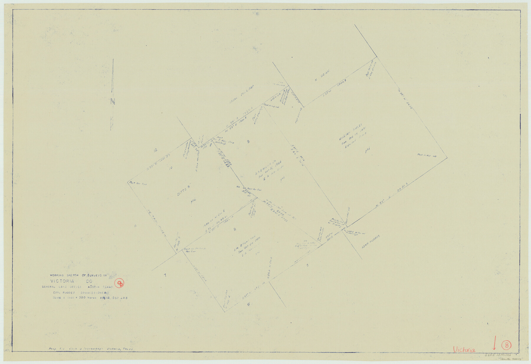 72278, Victoria County Working Sketch 8, General Map Collection