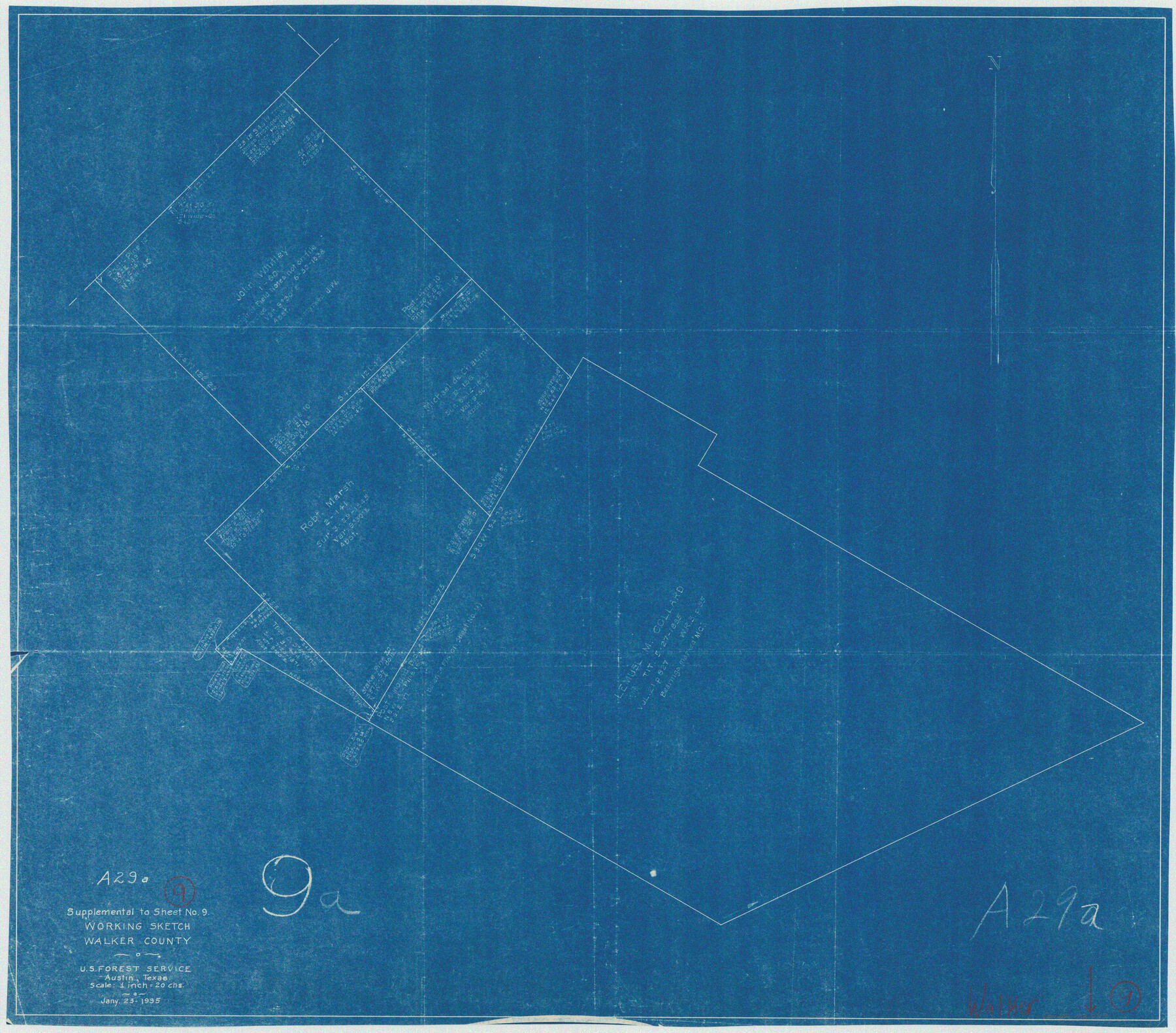 72289, Walker County Working Sketch 9, General Map Collection