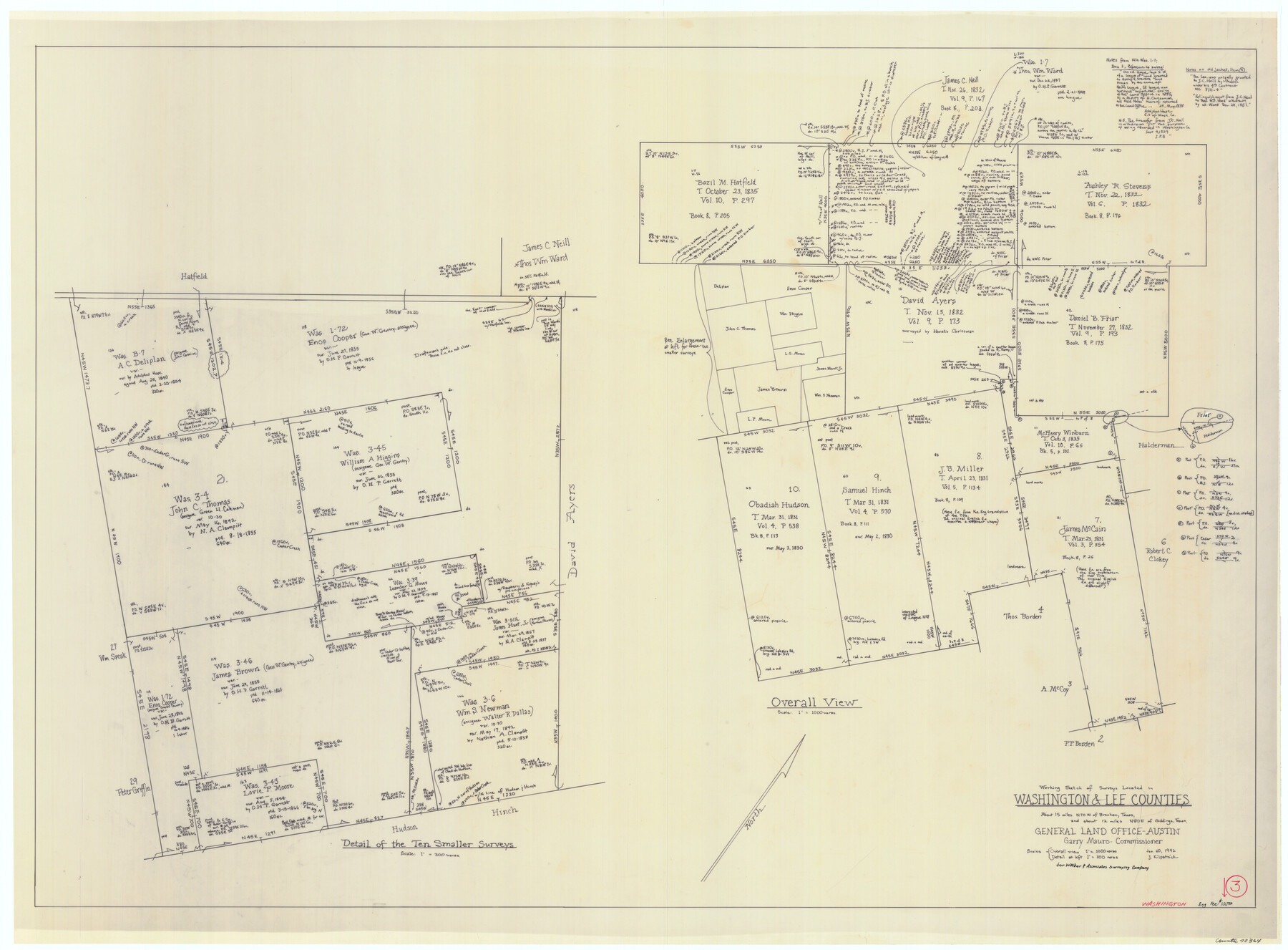 72364, Washington County Working Sketch 3, General Map Collection