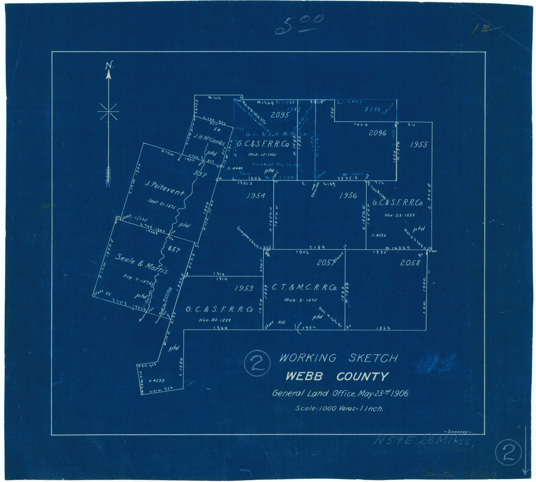 72367, Webb County Working Sketch 2, General Map Collection