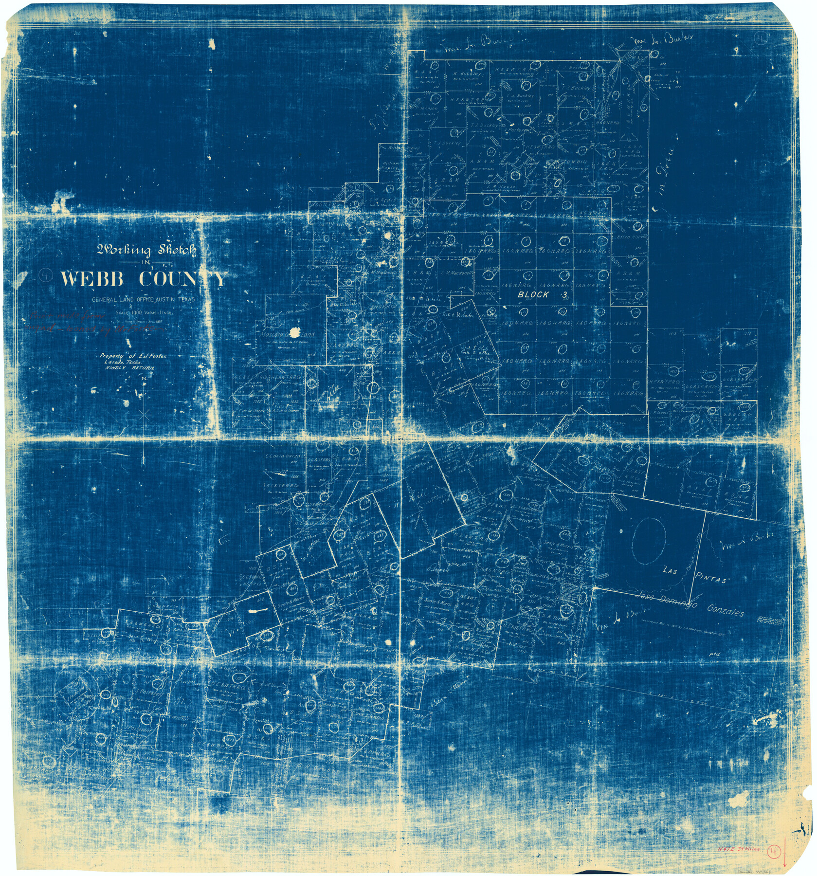 72369, Webb County Working Sketch 4, General Map Collection