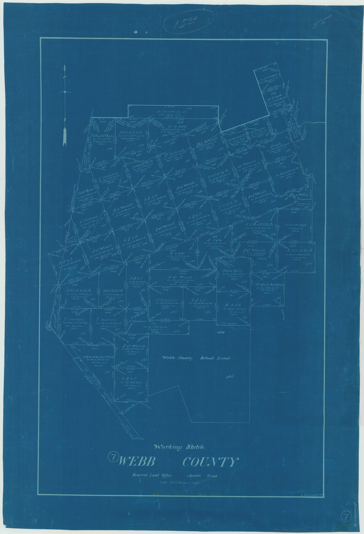 72372, Webb County Working Sketch 7, General Map Collection
