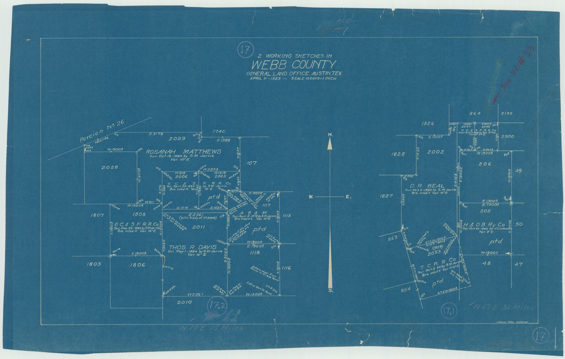 72382, Webb County Working Sketch 17, General Map Collection