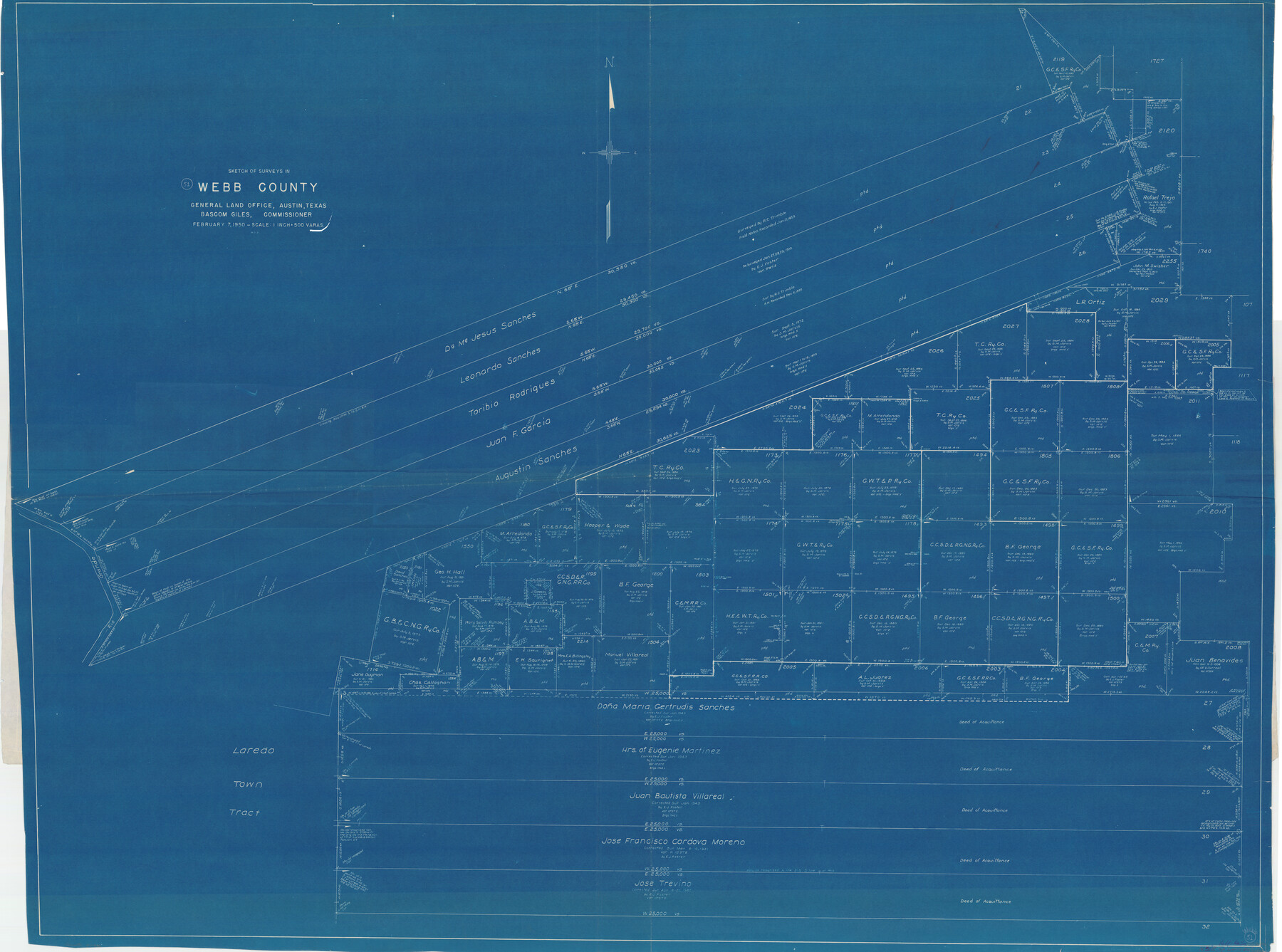 72417, Webb County Working Sketch 51, General Map Collection
