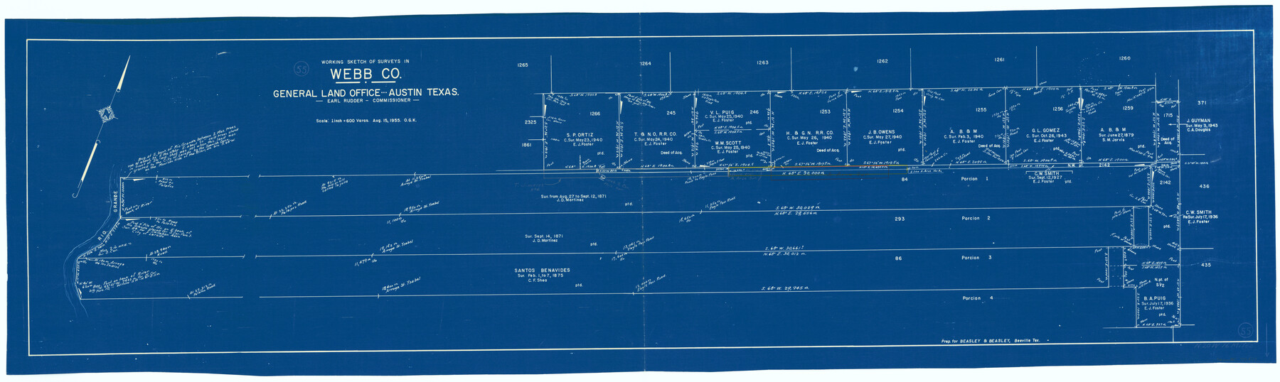 72421, Webb County Working Sketch 55, General Map Collection