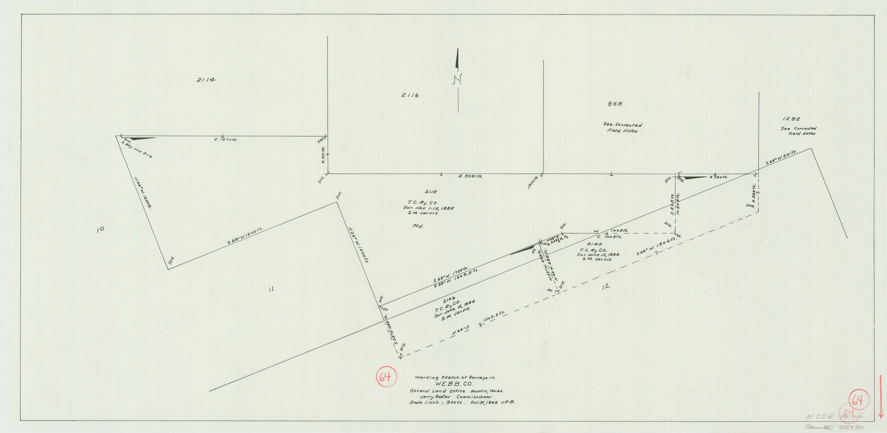 72430, Webb County Working Sketch 64, General Map Collection