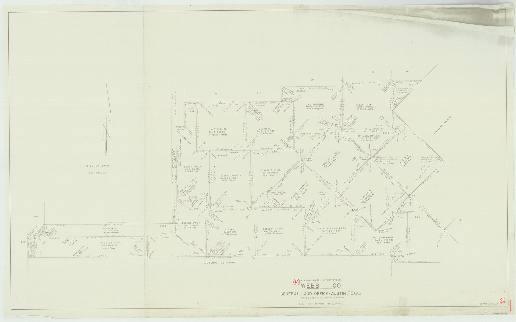 72435, Webb County Working Sketch 68, General Map Collection