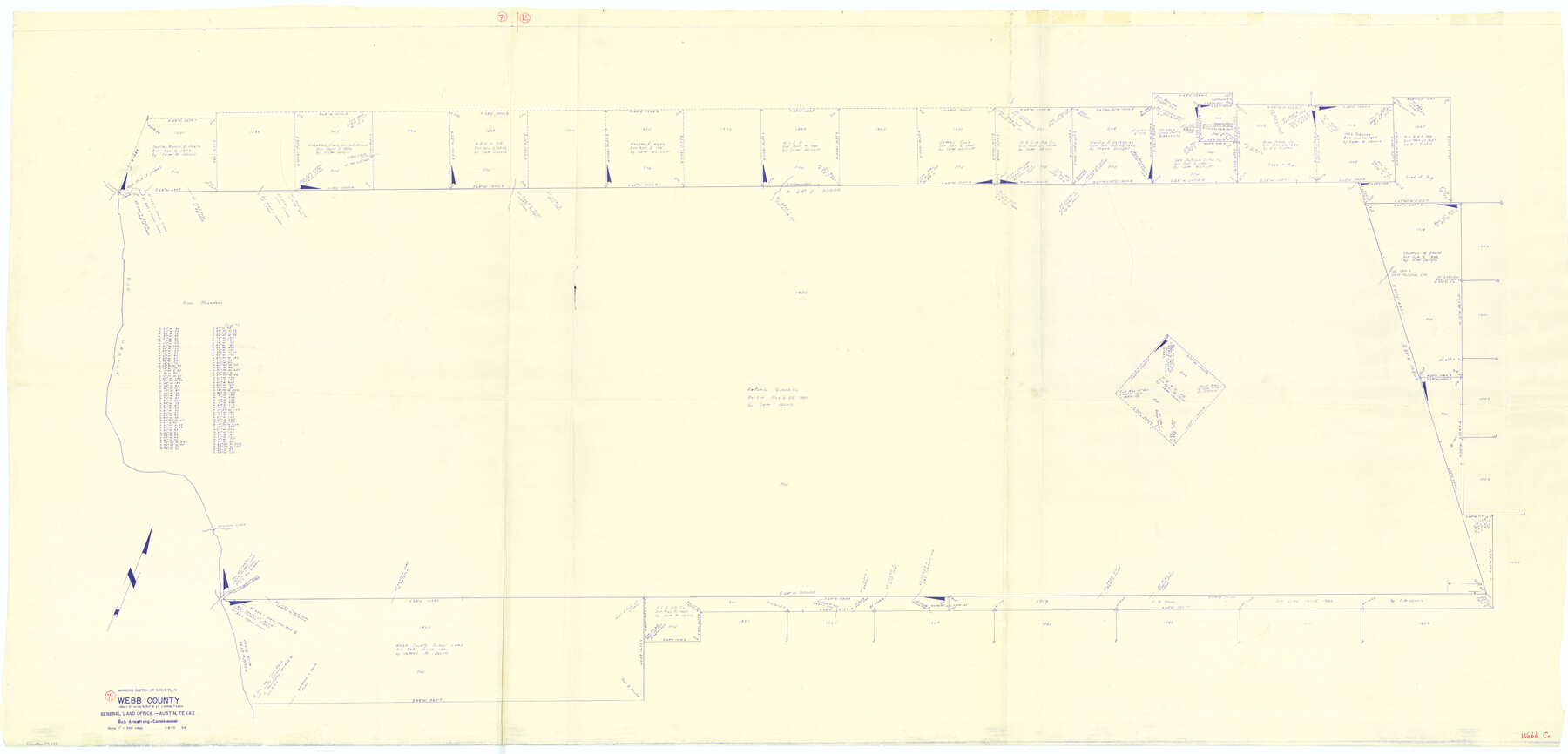 72438, Webb County Working Sketch 71, General Map Collection