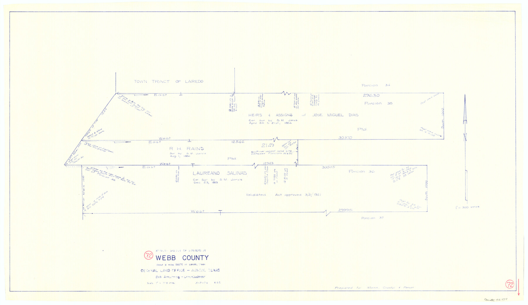 72439, Webb County Working Sketch 72, General Map Collection