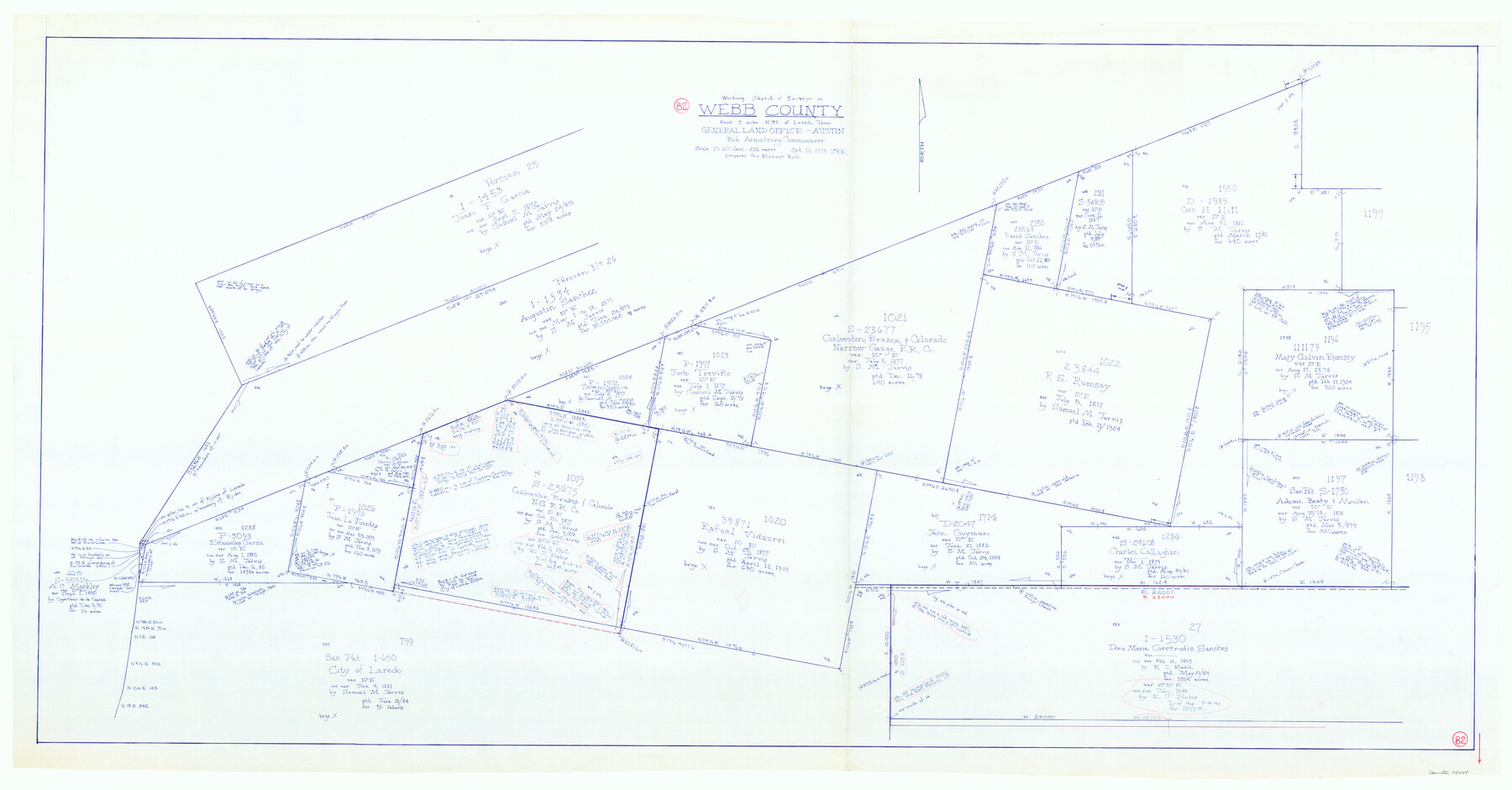 72449, Webb County Working Sketch 82, General Map Collection