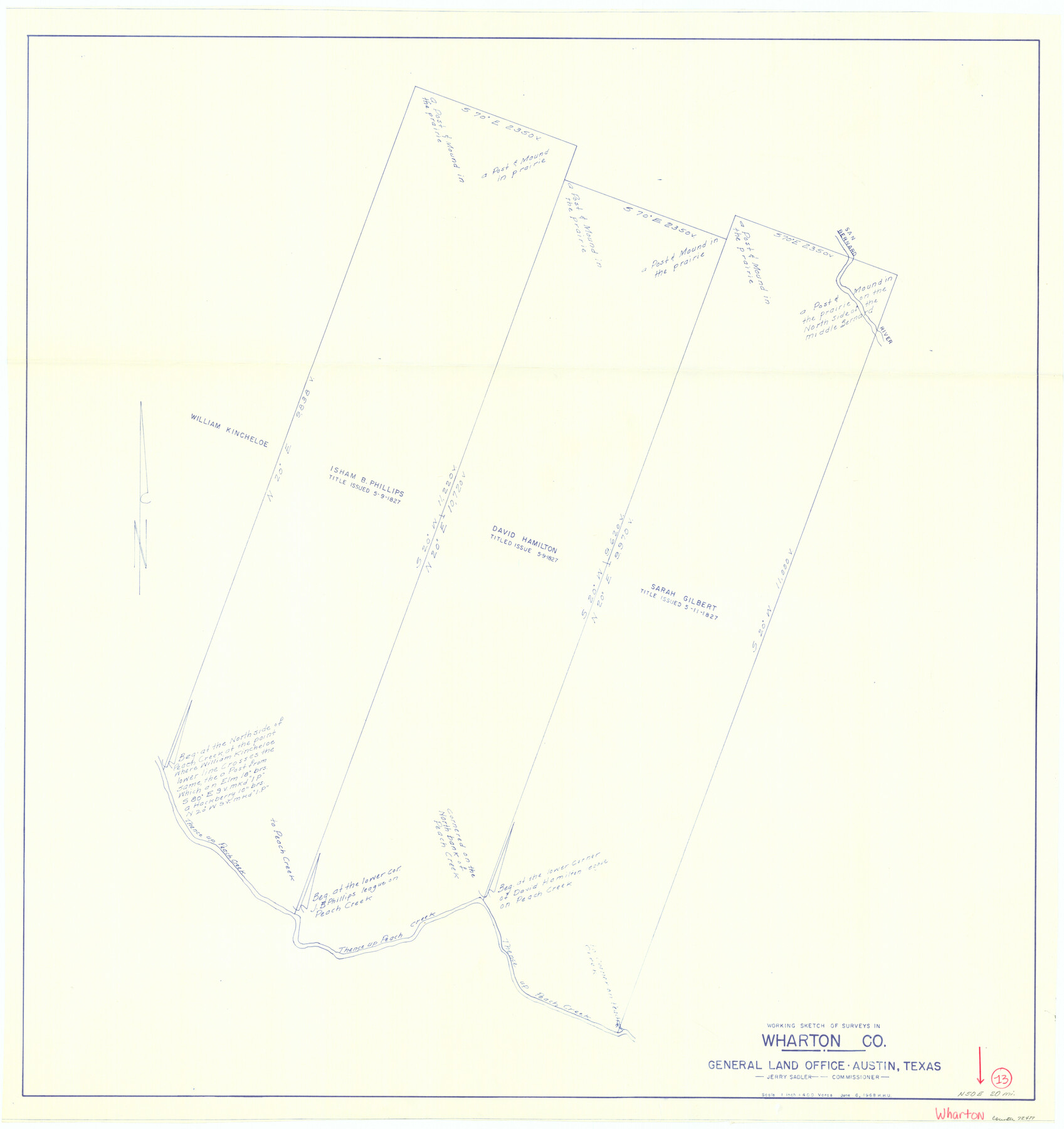 72477, Wharton County Working Sketch 13, General Map Collection