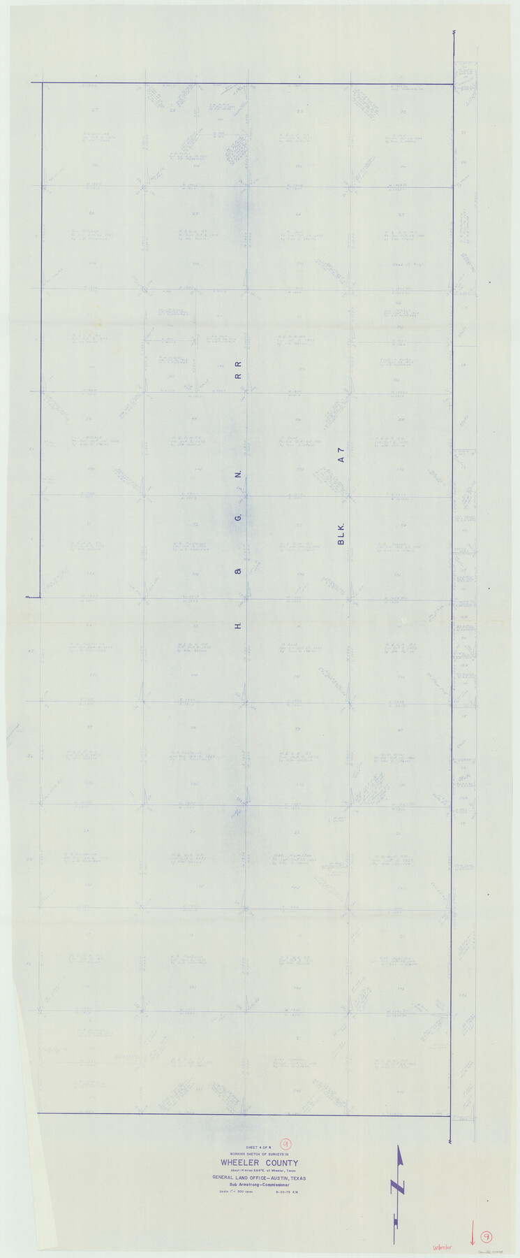 72498, Wheeler County Working Sketch 9, General Map Collection