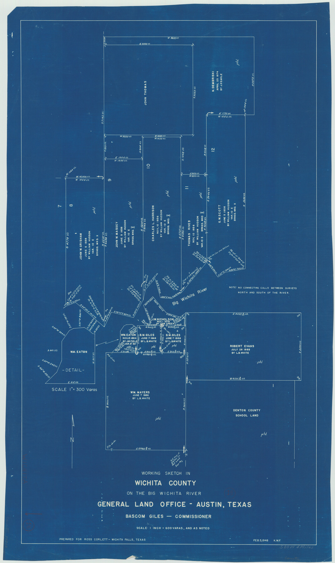 72528, Wichita County Working Sketch 18, General Map Collection