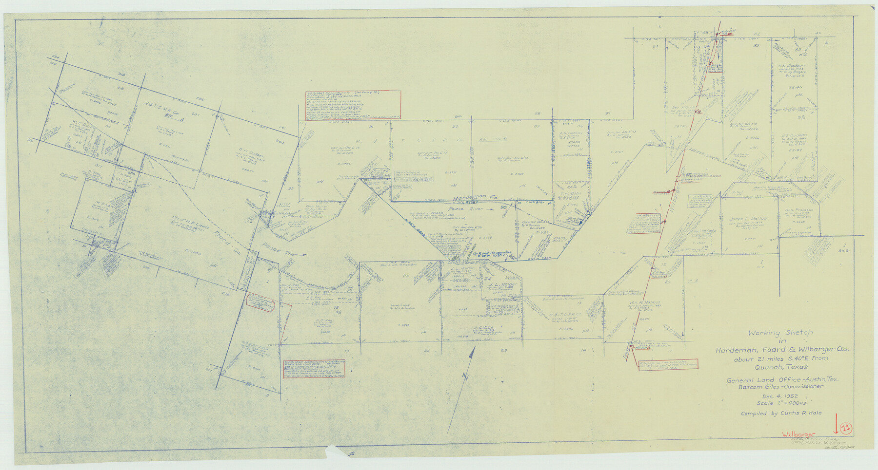 72549, Wilbarger County Working Sketch 11, General Map Collection