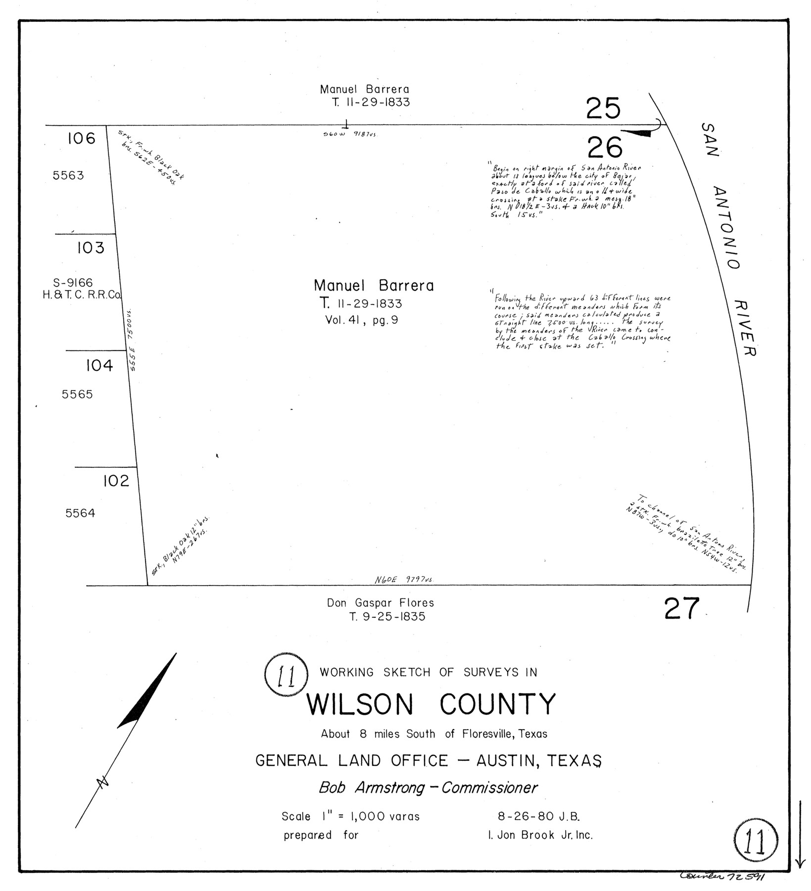72591, Wilson County Working Sketch 11, General Map Collection