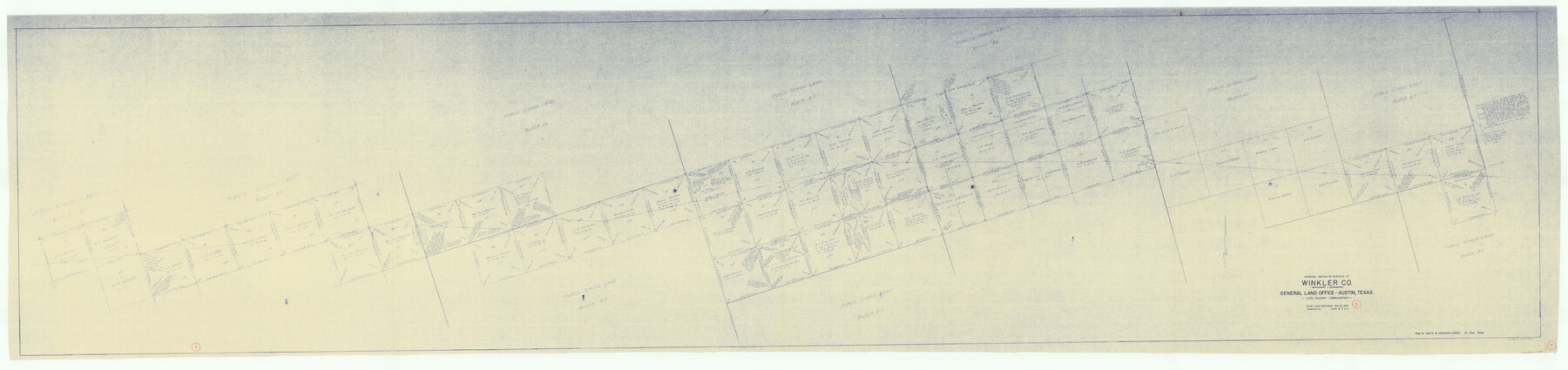 72599, Winkler County Working Sketch 5, General Map Collection