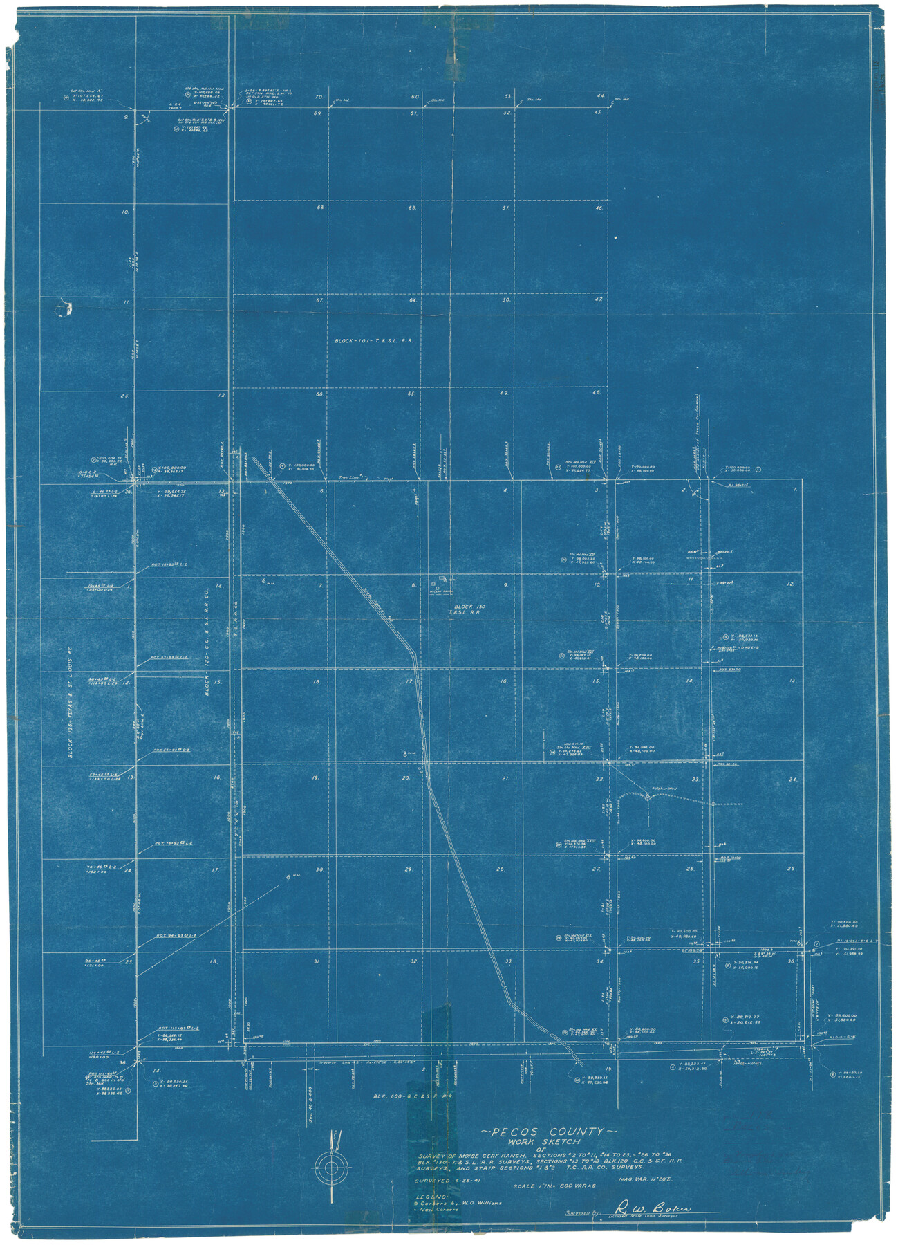 7260, Pecos County Rolled Sketch 118, General Map Collection
