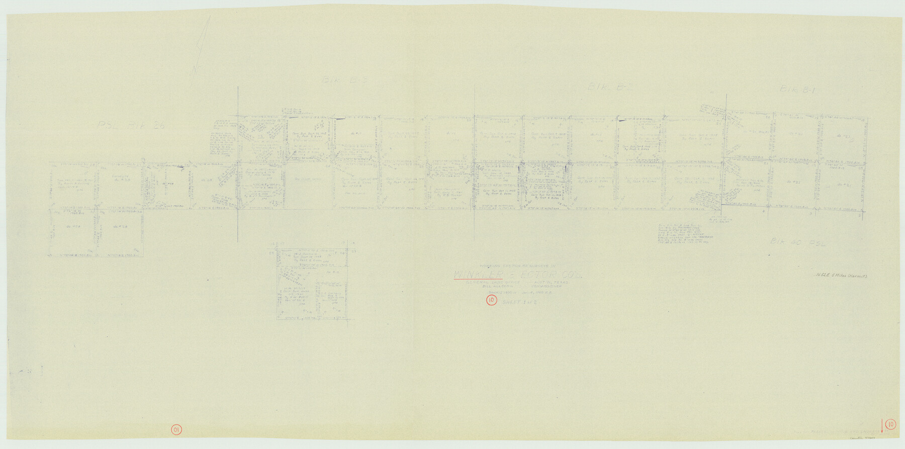 72604, Winkler County Working Sketch 10, General Map Collection