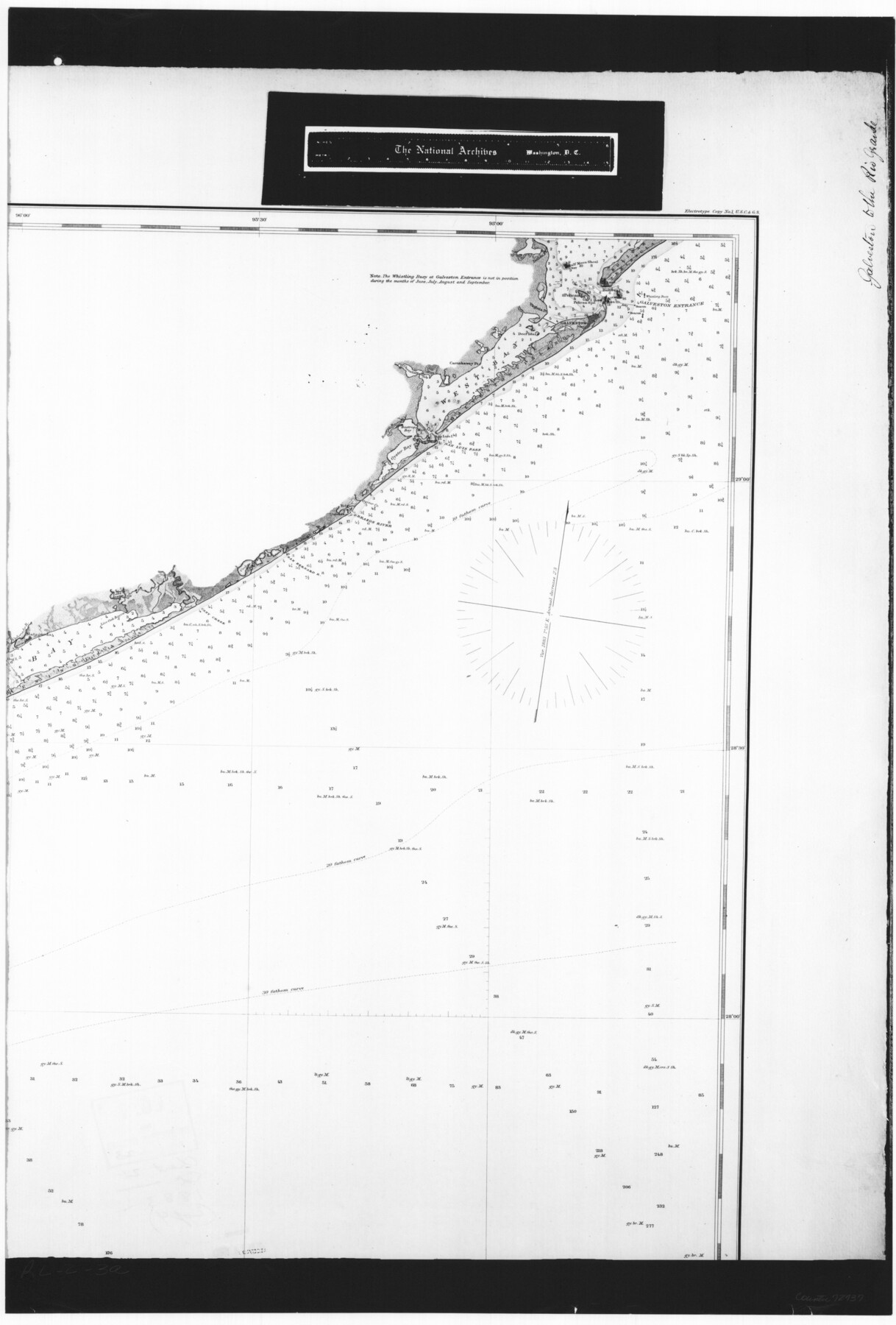 72737, General Chart of the Coast No. XVI - Gulf Coast from Galveston to the Rio Grande, General Map Collection