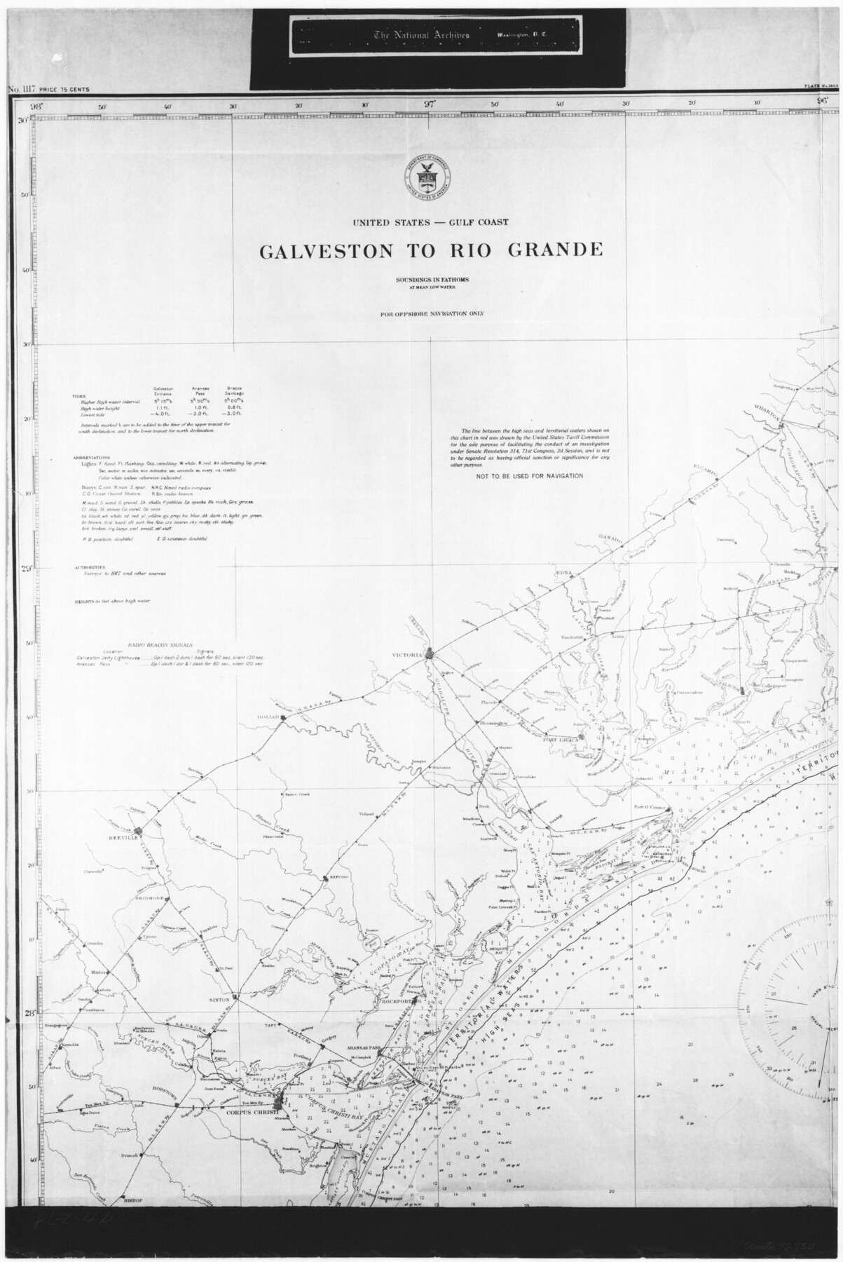72750, United States - Gulf Coast - Galveston to Rio Grande, General Map Collection