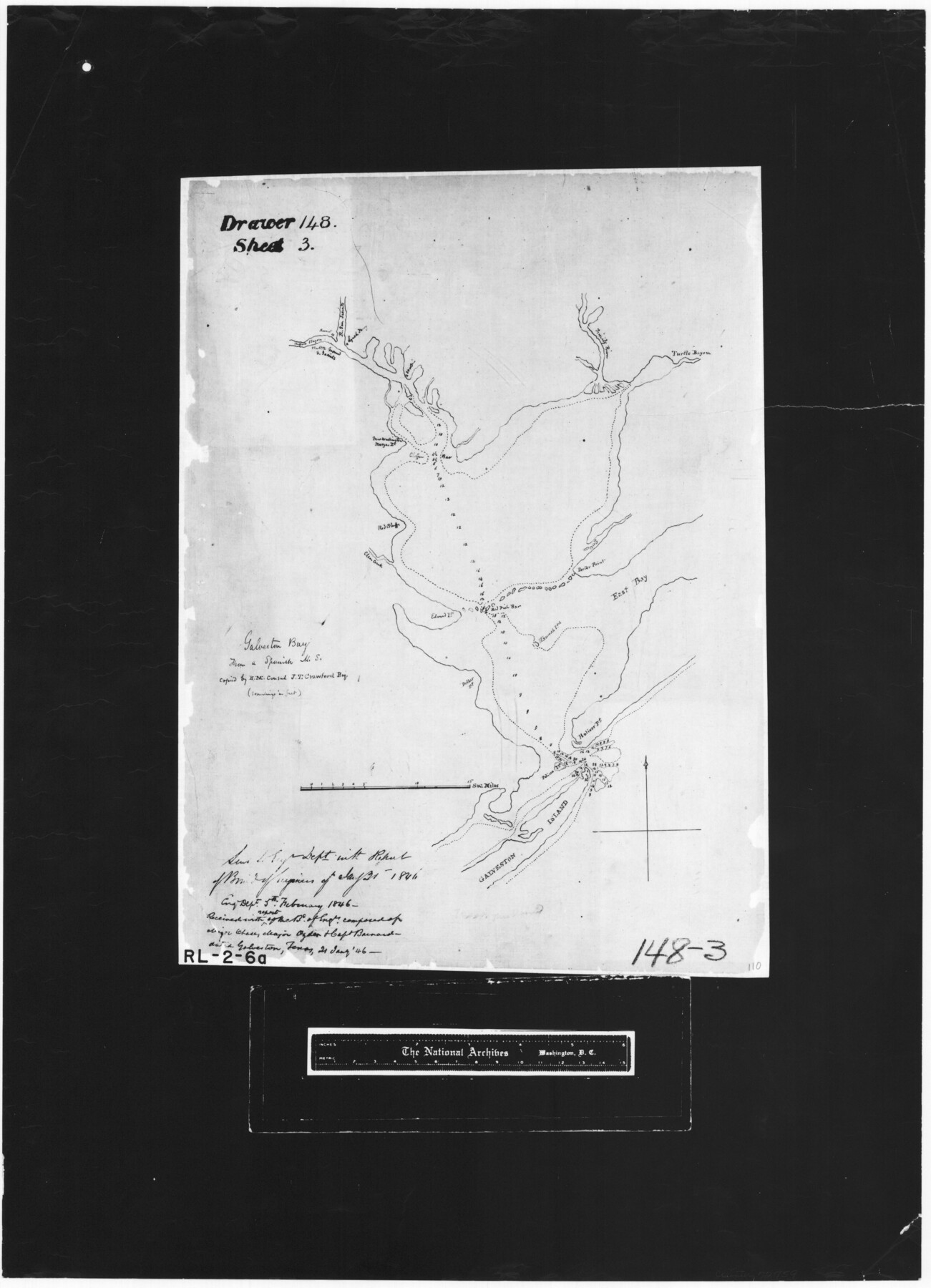 72759, Galveston Bay from a Spanish M. S., General Map Collection