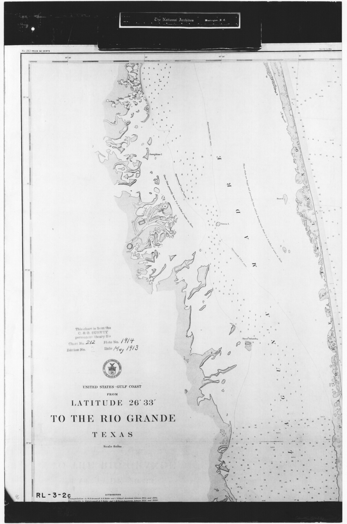 72831, United States - Gulf Coast - From Latitude 26° 33' to the Rio Grande Texas, General Map Collection