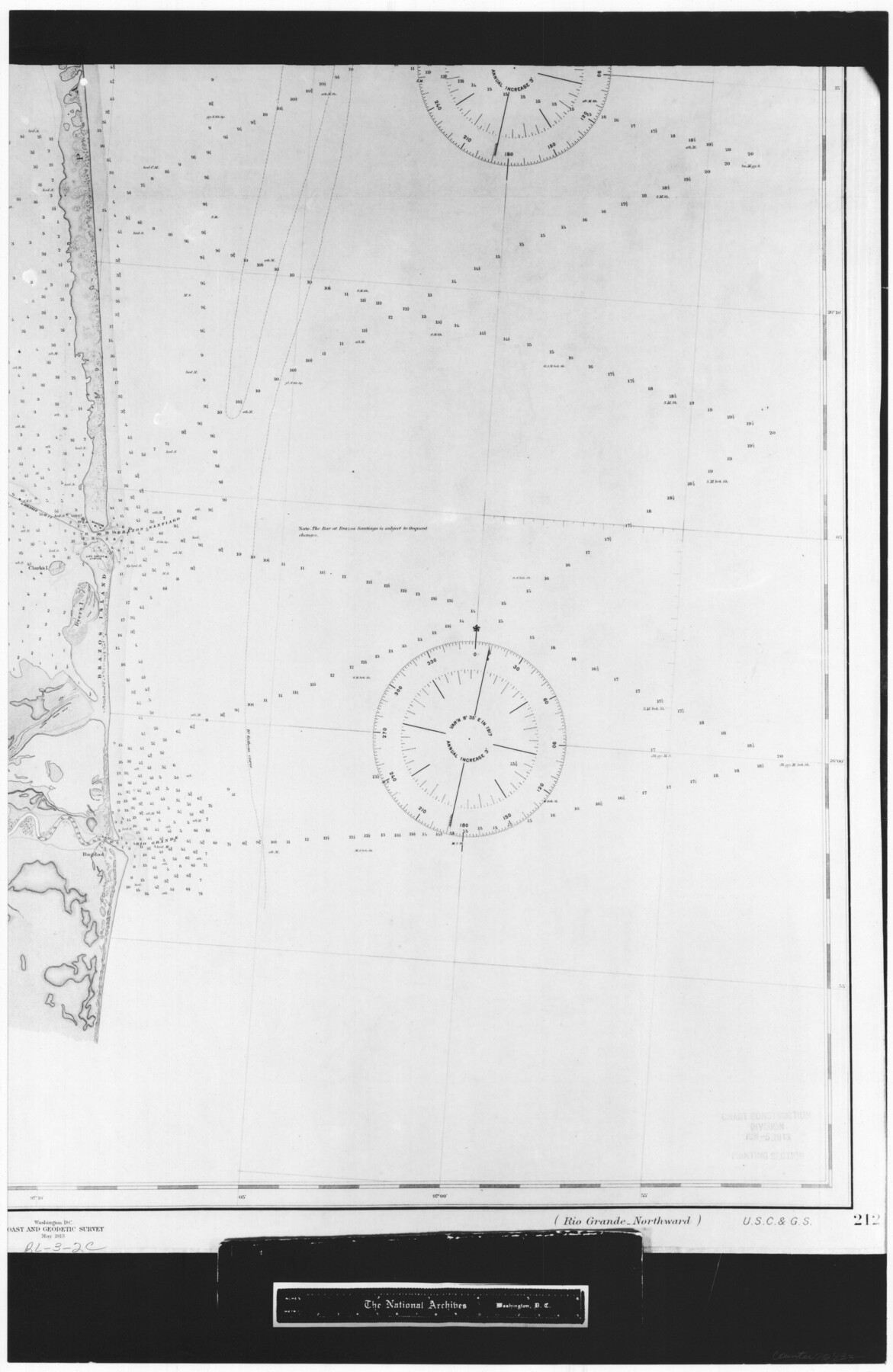 72833, United States - Gulf Coast - From Latitude 26° 33' to the Rio Grande Texas, General Map Collection