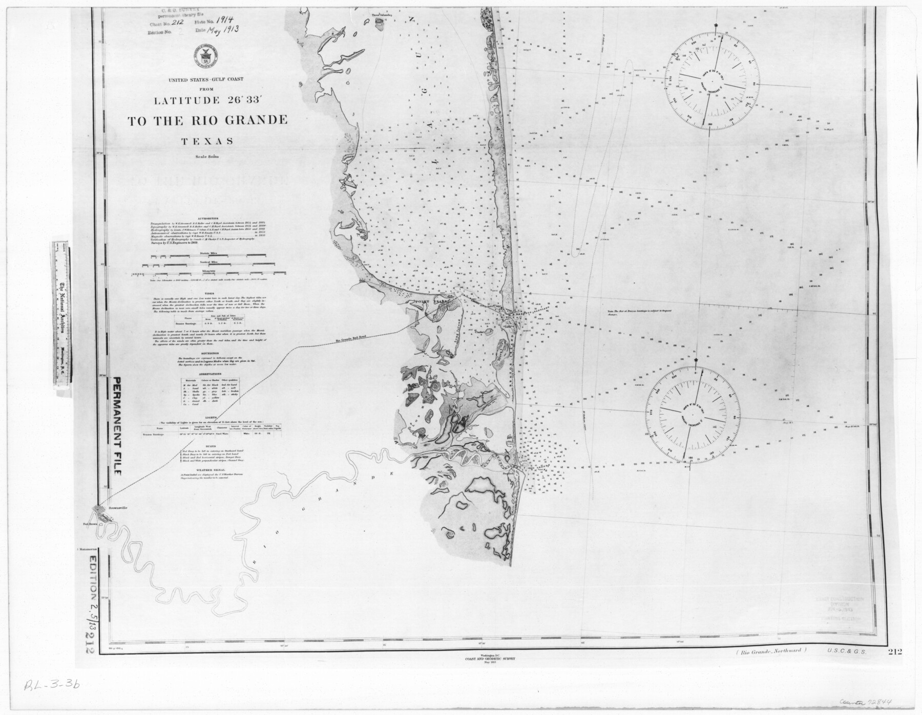 72844, United States - Gulf Coast - From Latitude 26° 33' to the Rio Grande Texas, General Map Collection