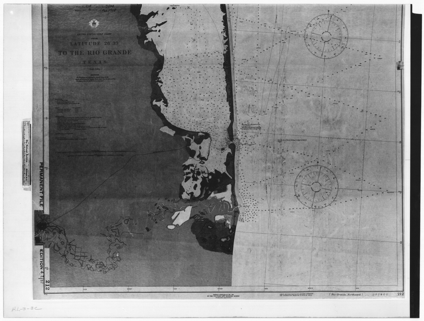 72846, United States - Gulf Coast - From Latitude 26° 33' to the Rio Grande Texas, General Map Collection