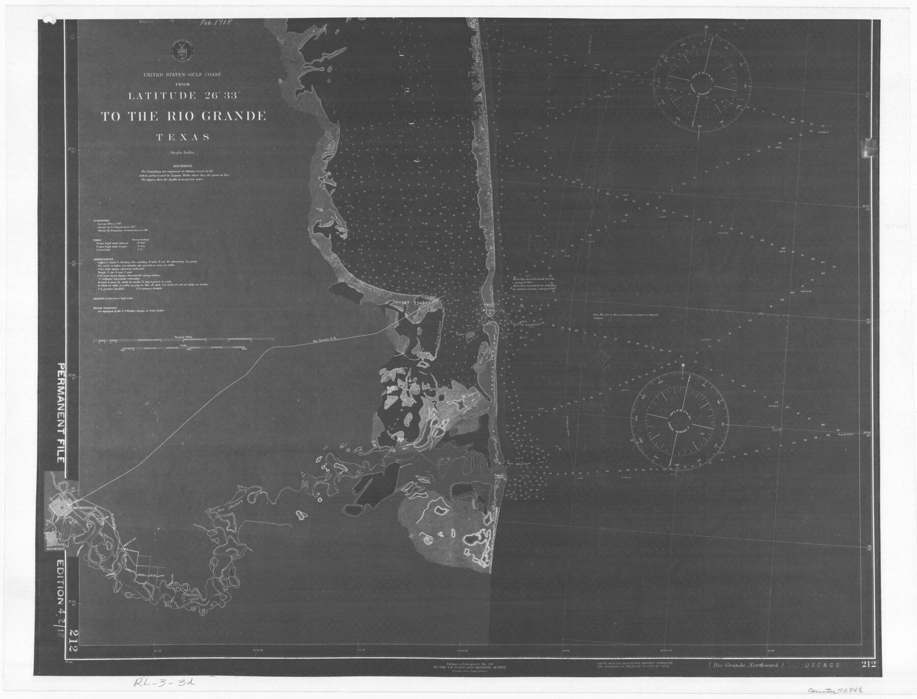 72848, United States - Gulf Coast - From Latitude 26° 33' to the Rio Grande Texas, General Map Collection