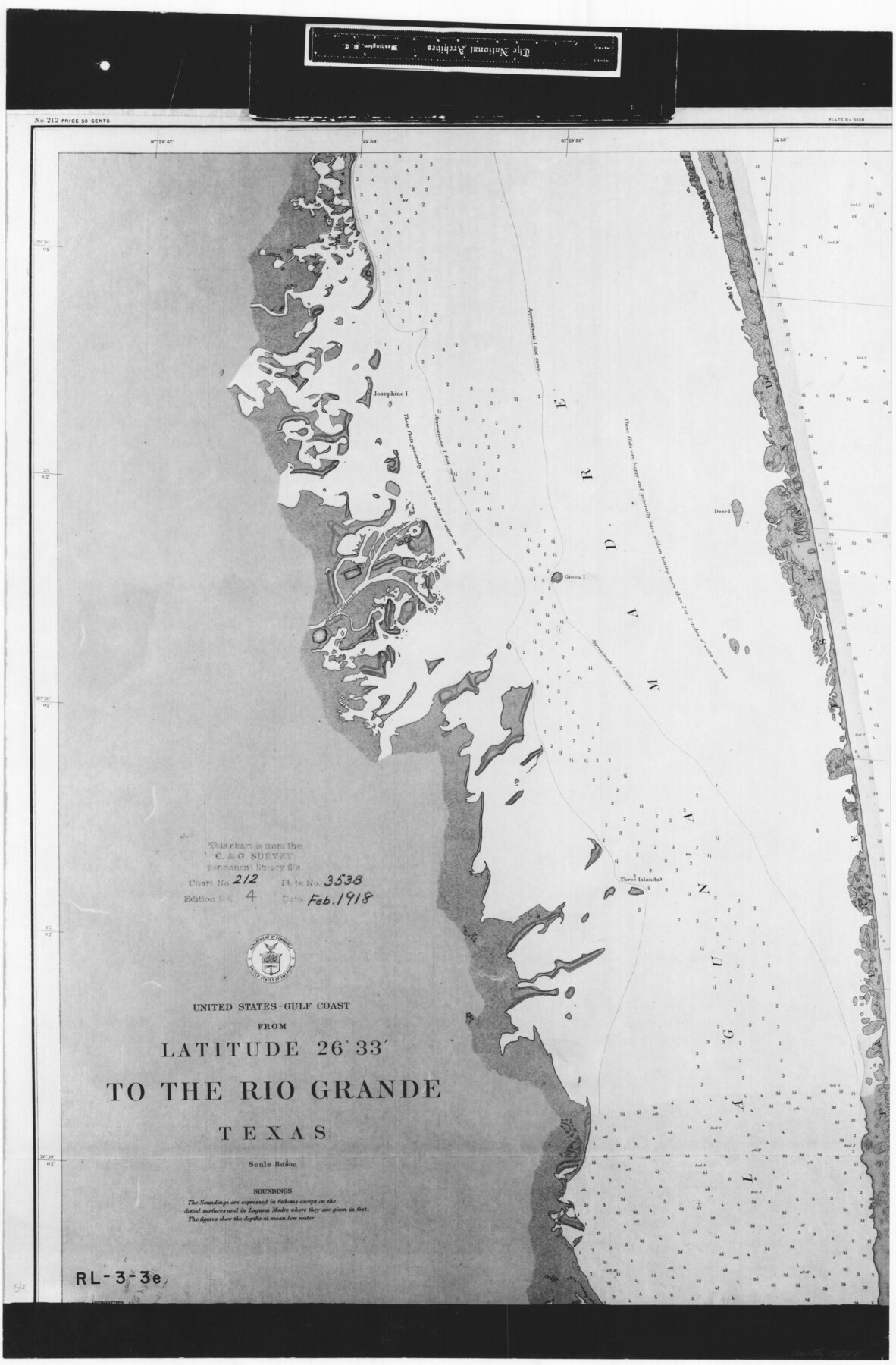 72849, United States - Gulf Coast - From Latitude 26° 33' to the Rio Grande Texas, General Map Collection