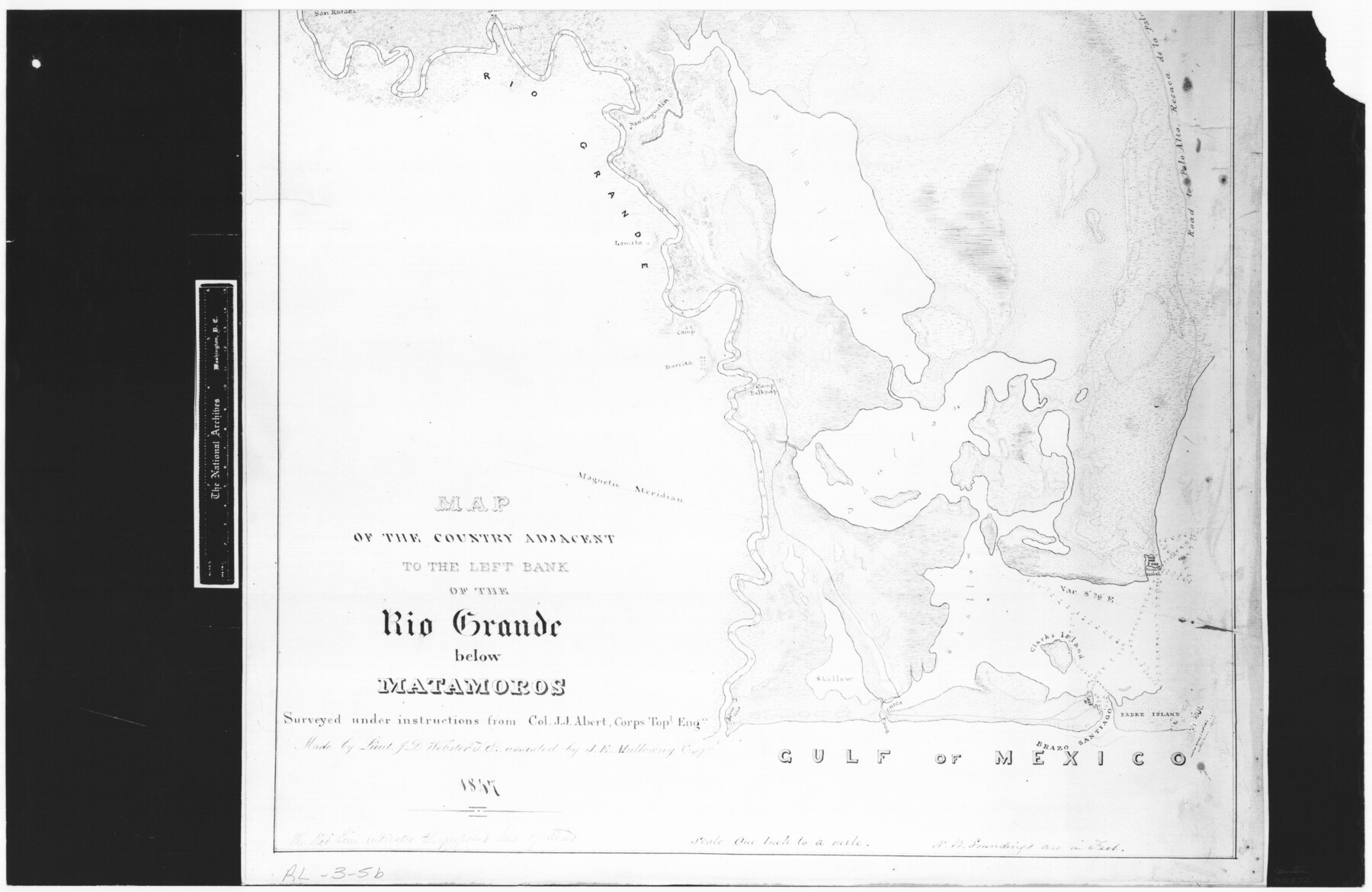 72872, Map of the country adjacent to the left bank of the Rio Grande below Matamoros, General Map Collection