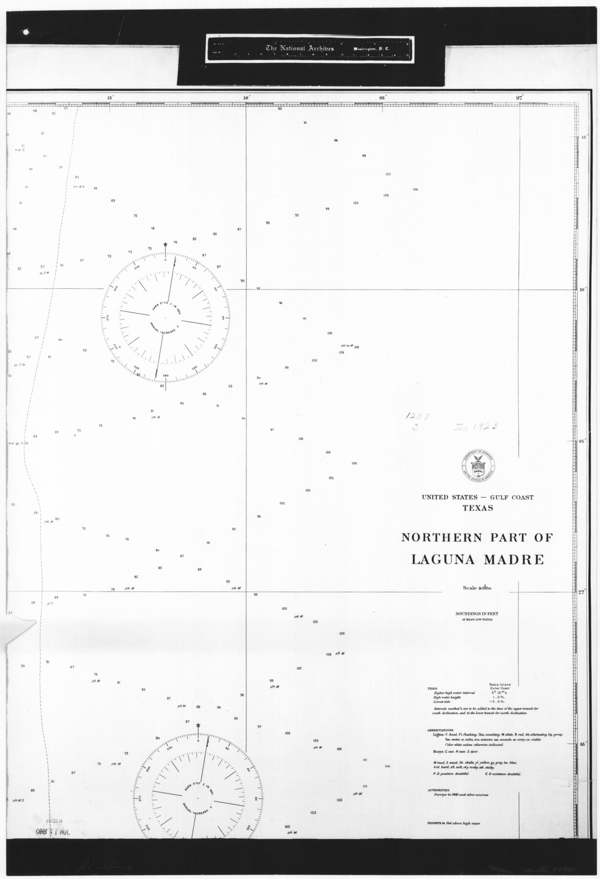 72930, United States - Gulf Coast Texas - Northern part of Laguna Madre, General Map Collection