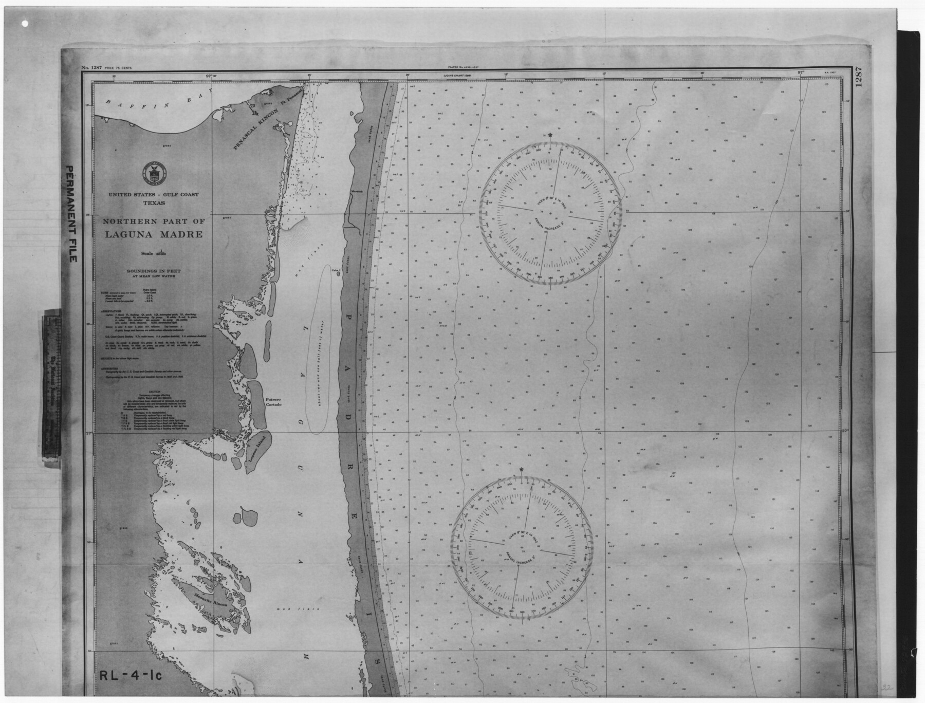 72936, United States - Gulf Coast Texas - Northern part of Laguna Madre, General Map Collection