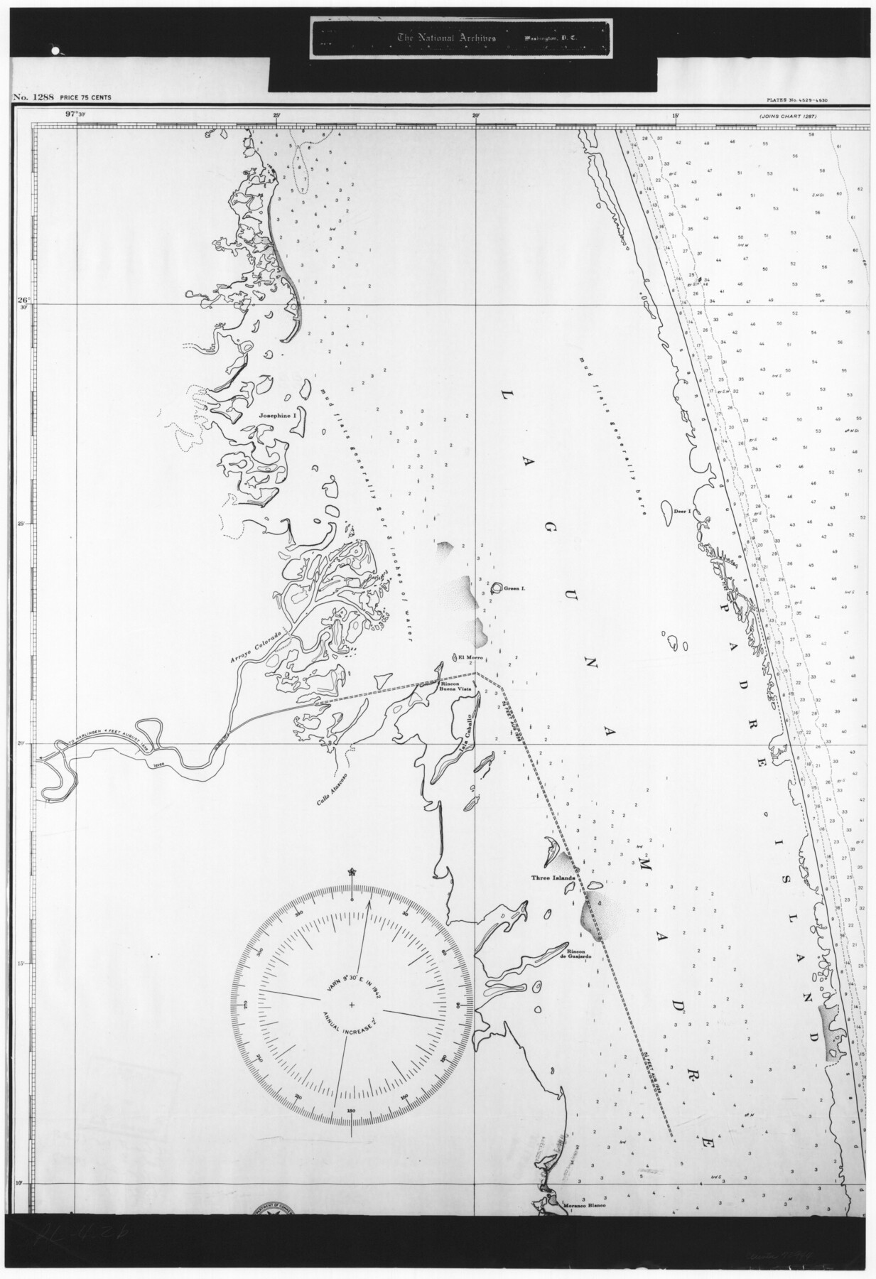 72944, United States - Gulf Coast Texas - Southern part of Laguna Madre, General Map Collection